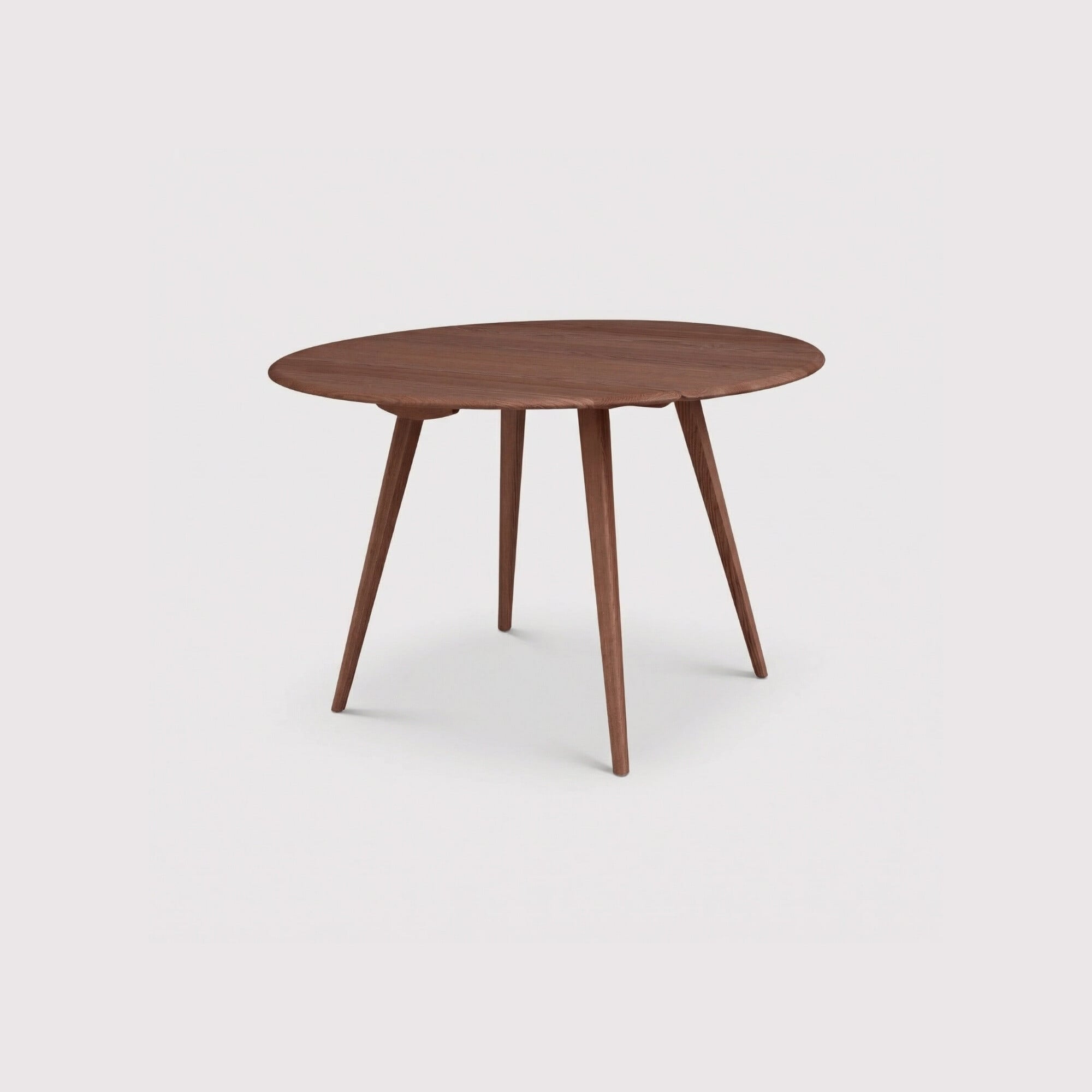 Ercol drop leaf table in round wood