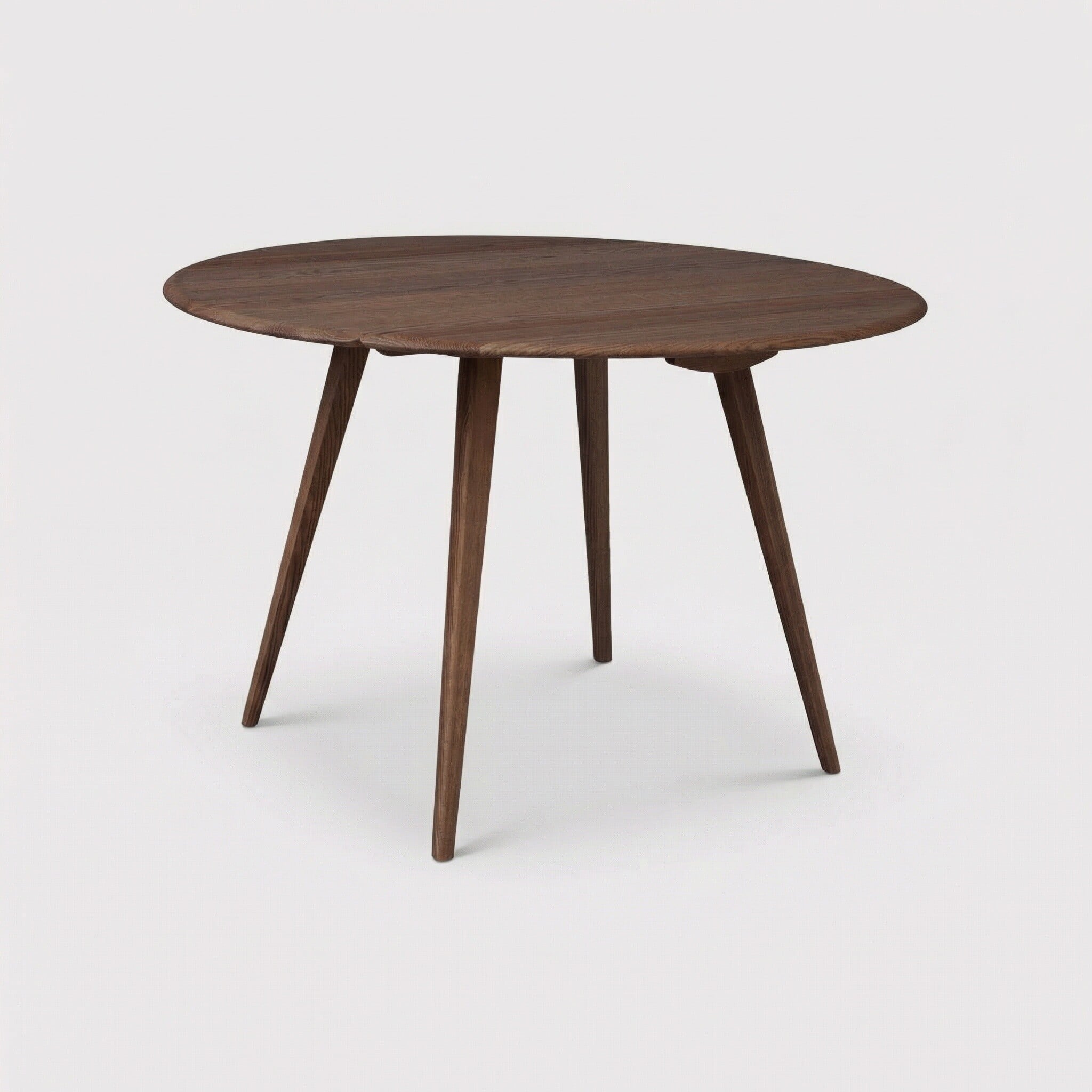 Ercol drop leaf table in round wood