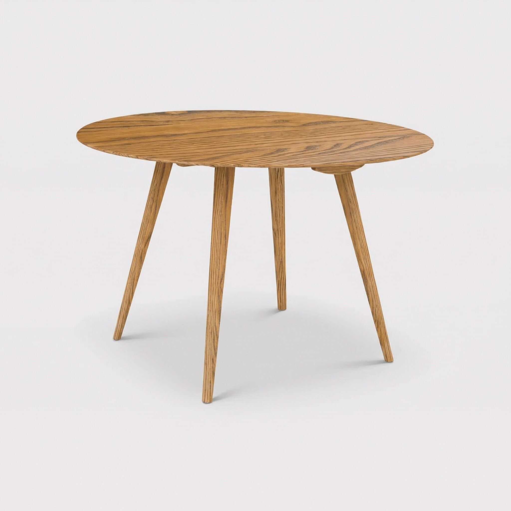 Ercol drop leaf table in round wood