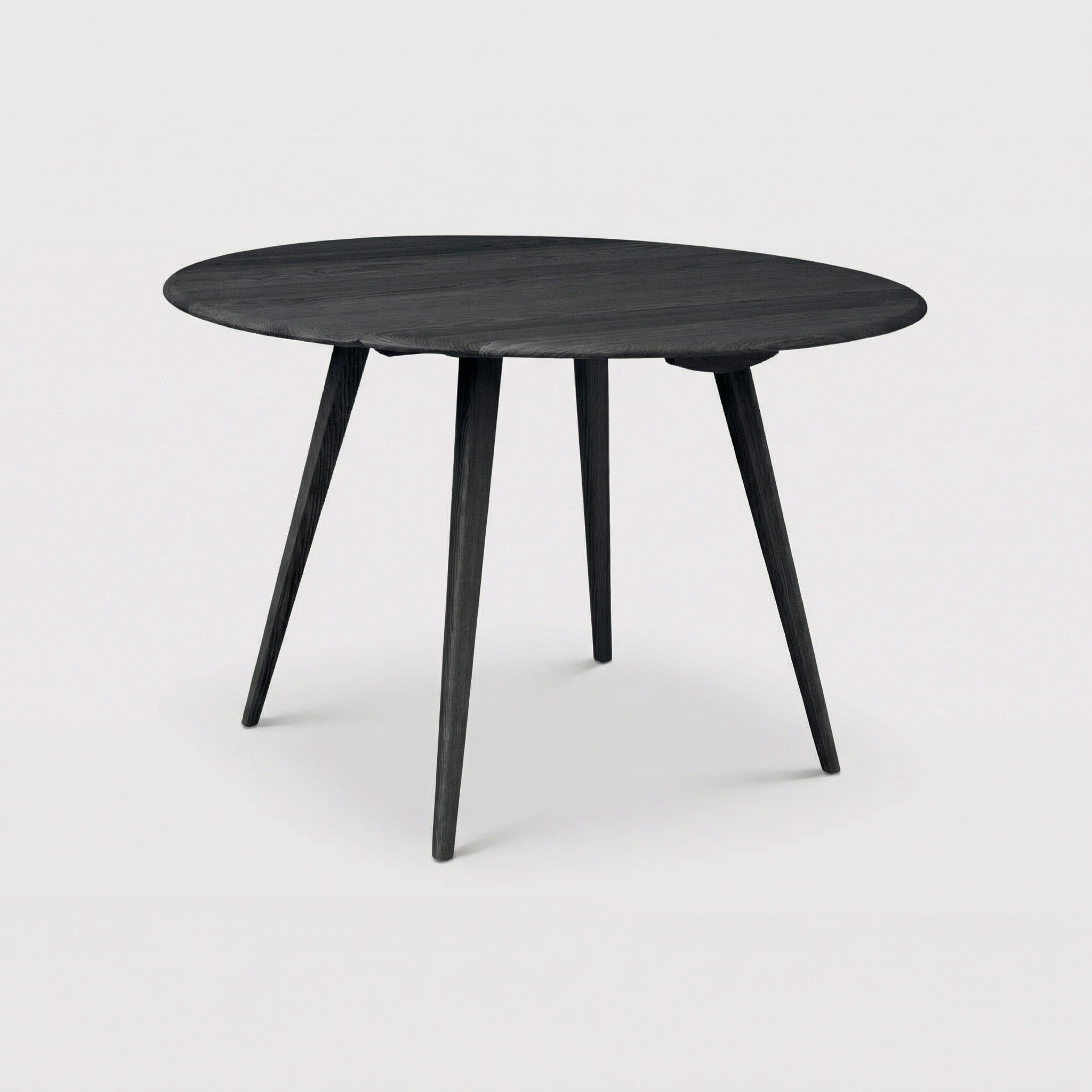 Ercol drop leaf table in round wood