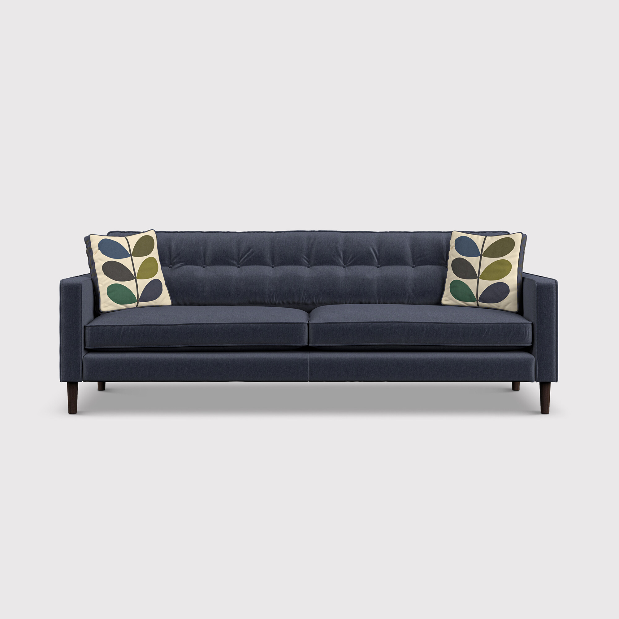 Orla kiely ebben extra large sofa in navy fabric