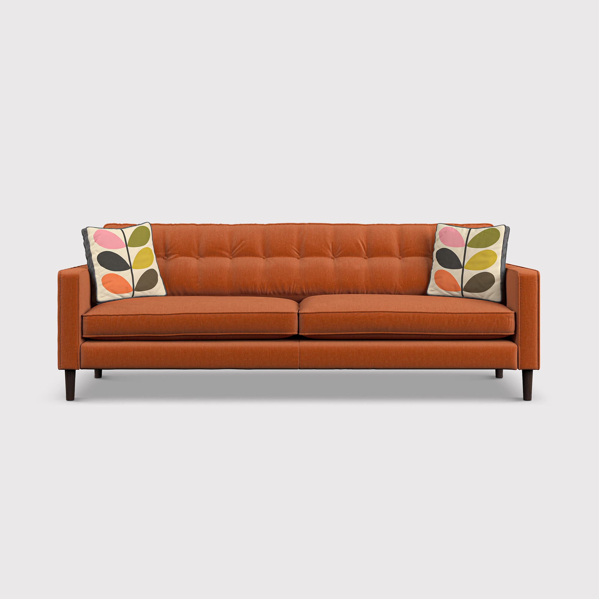 Orla kiely ebben extra large sofa in orange fabric
