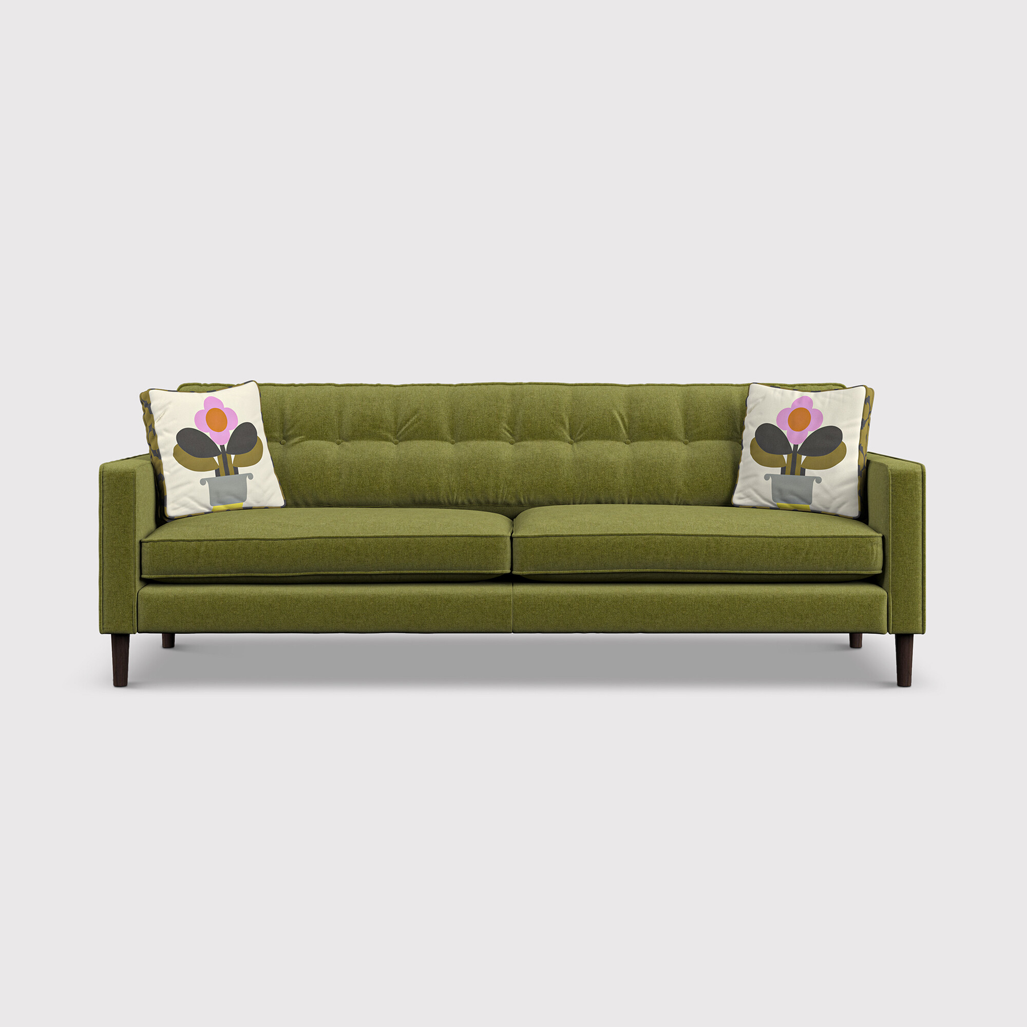 Orla kiely ebben extra large sofa in green fabric