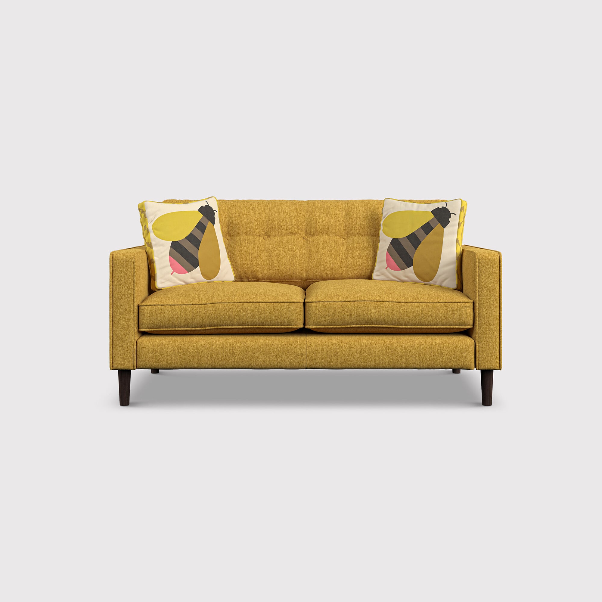 Orla kiely ebben small sofa in yellow fabric