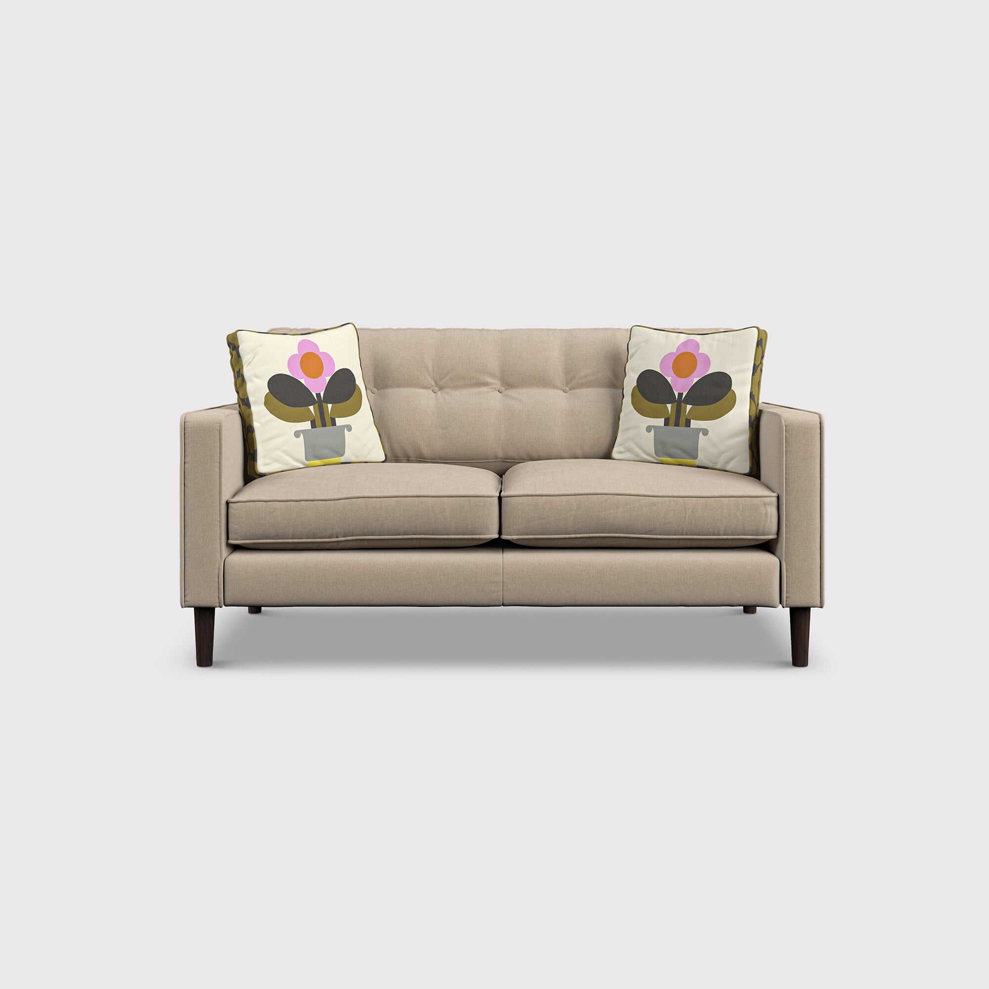 Orla kiely ebben small sofa in neutral fabric