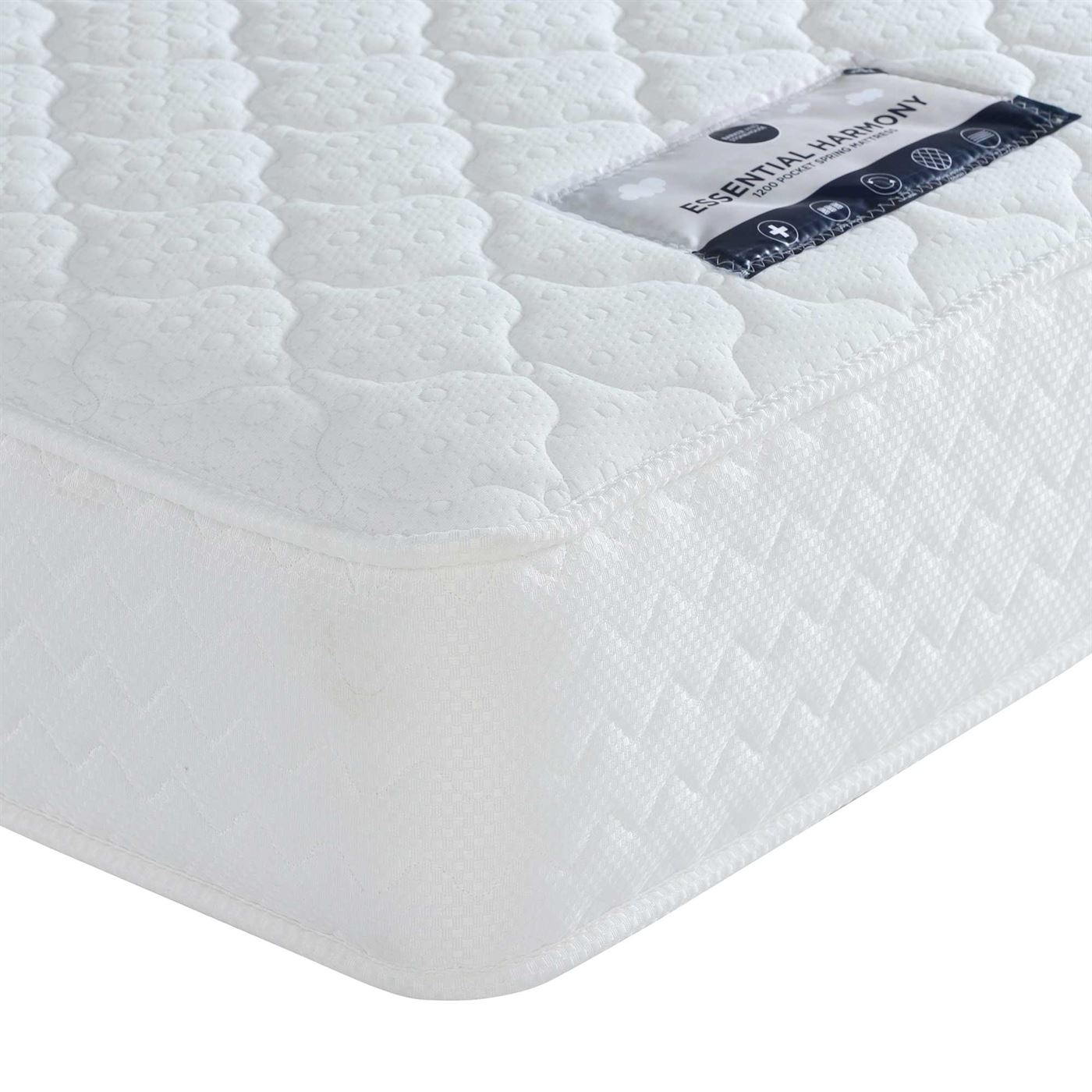 Essential Harmony Mattress Single, White | Barker & Stonehouse