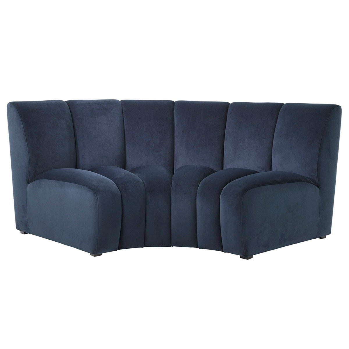 Eichholtz Lando Corner Sofa, Blue Fabric | Barker & Stonehouse