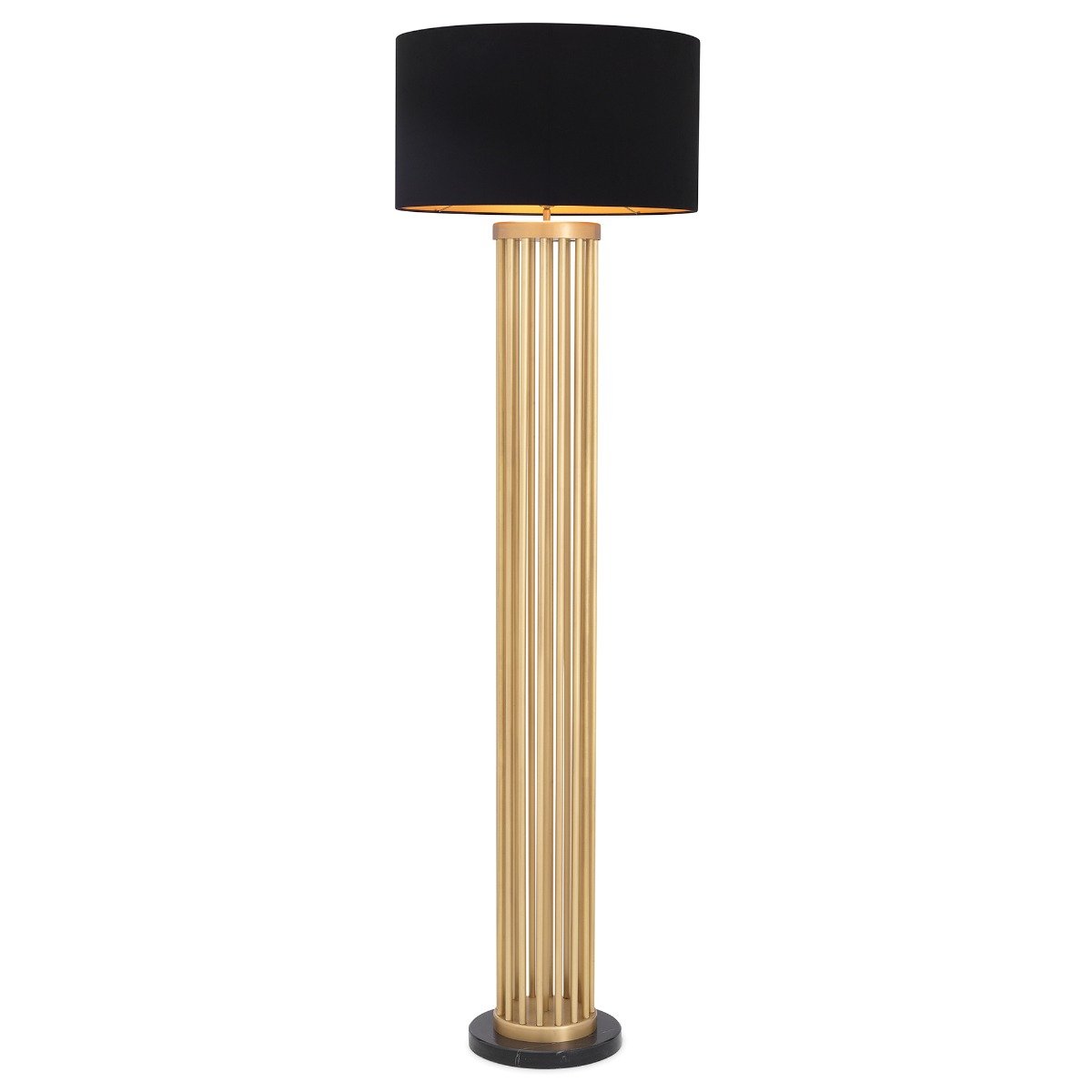 Eichholtz Condo Floor Lamp Including Shade, Gold | Barker & Stonehouse