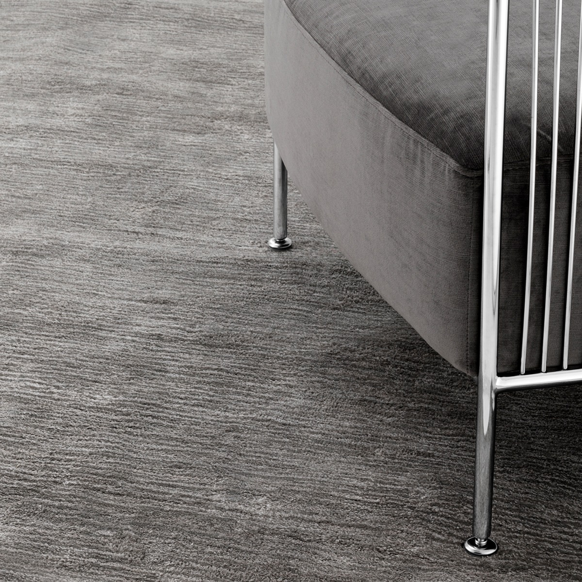 Eichholtz Liam Carpet Grey Viscose Linen 300x400cm Rug, Square | Barker & Stonehouse