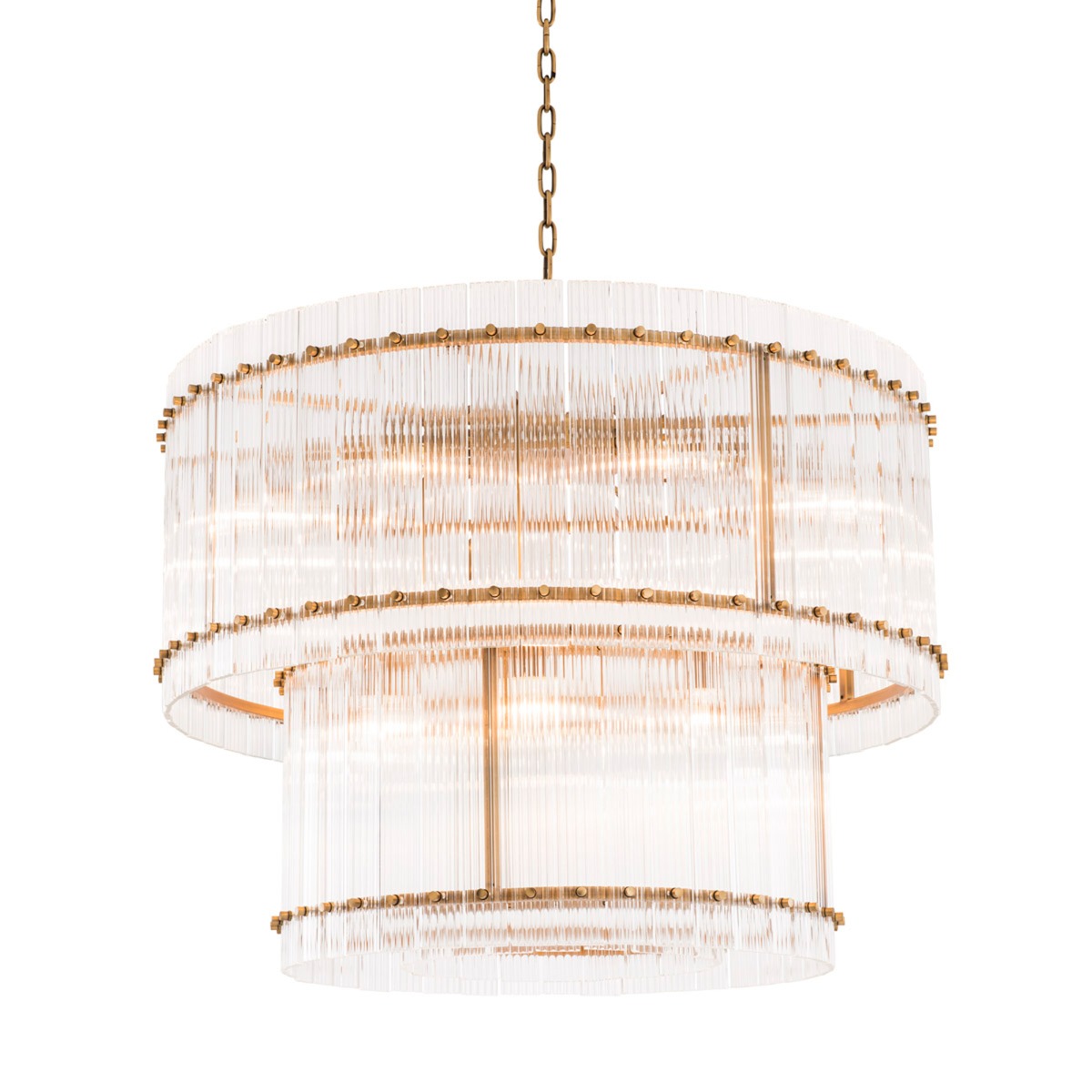 Eichholtz Ruby Chandelier L Antique Brass Finish, Gold | Barker & Stonehouse