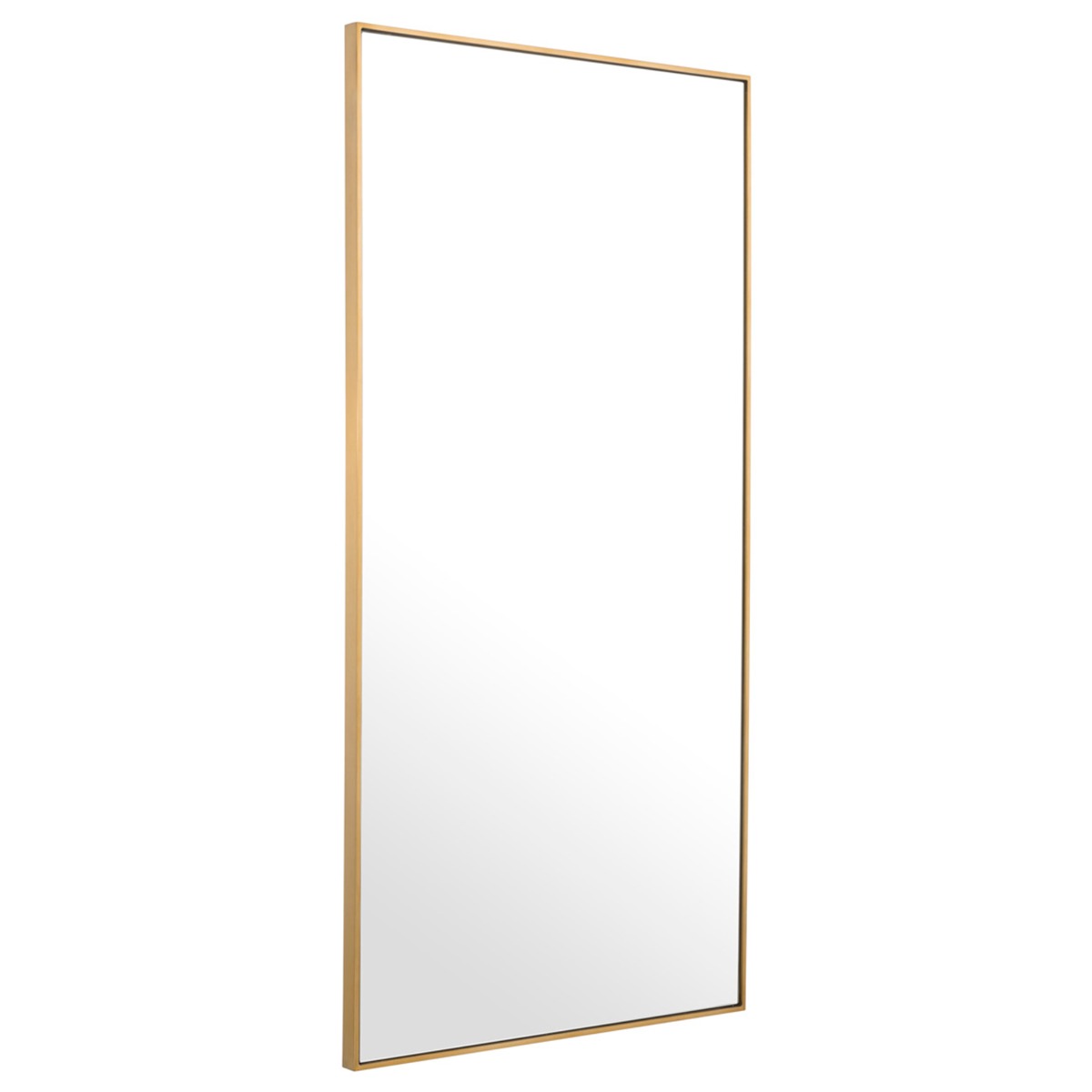 Eichholtz Redondo Mirror Brushed Brass Finish 90x180cm, Square, Gold | Barker & Stonehouse