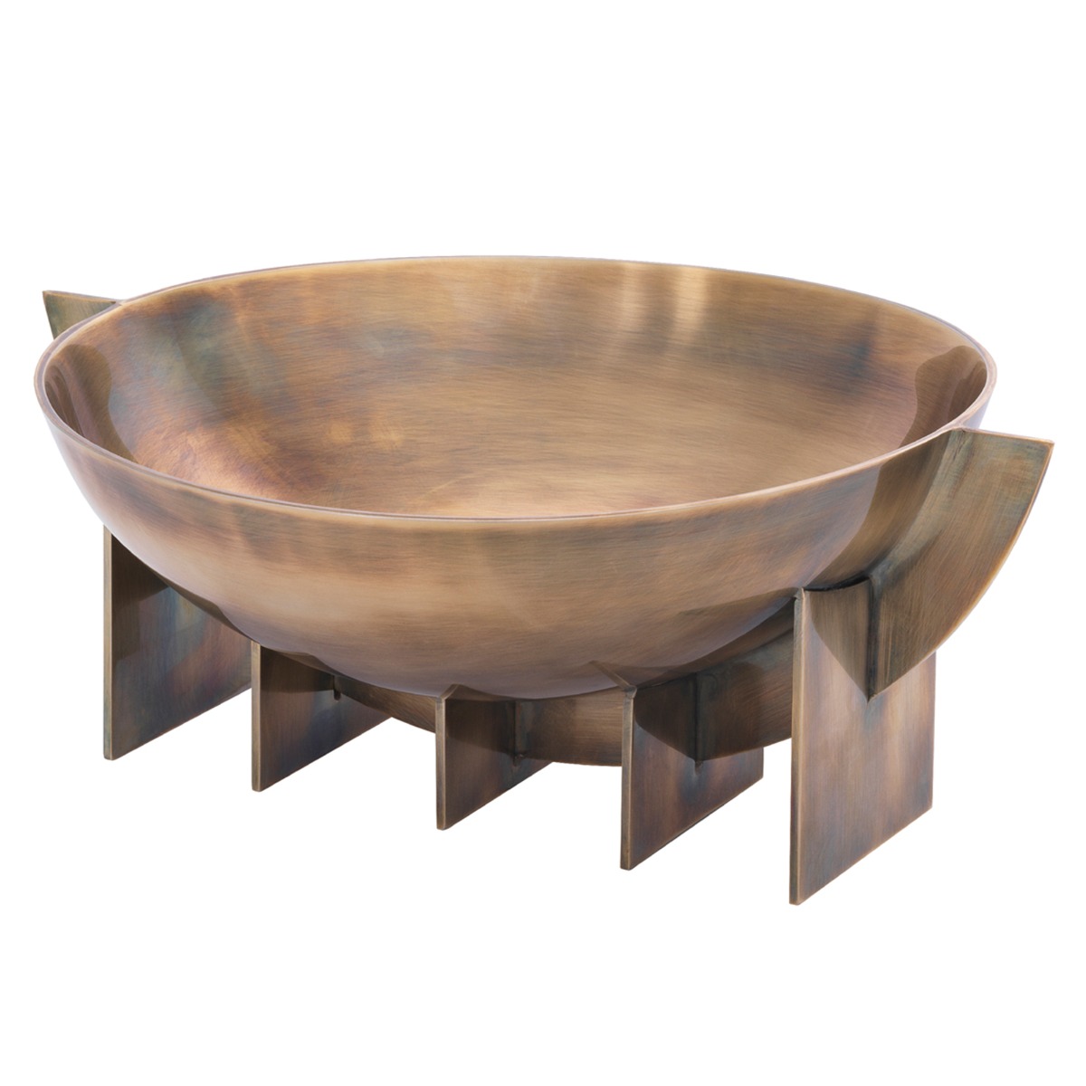 Eichholtz Bismarck Bowl Vintage Brass Finish, Gold | Barker & Stonehouse