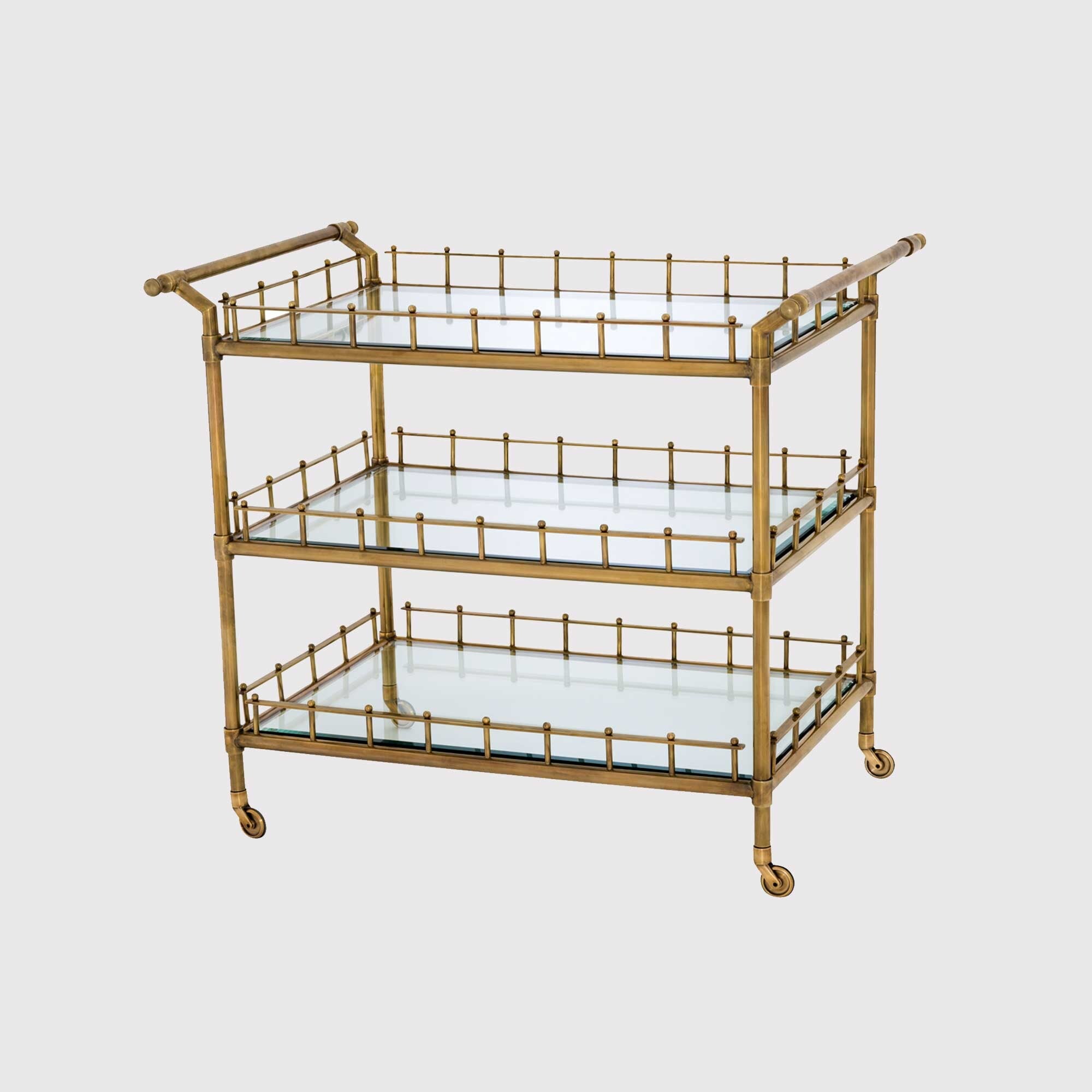 Eichholtz trolley scarlett in gold metal