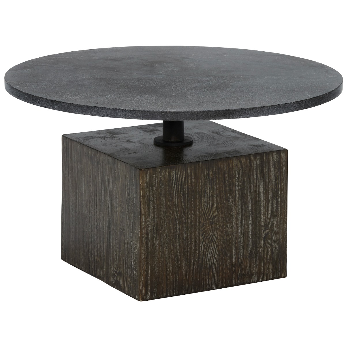 Elijah Coffee Table, Round, Black | Barker & Stonehouse