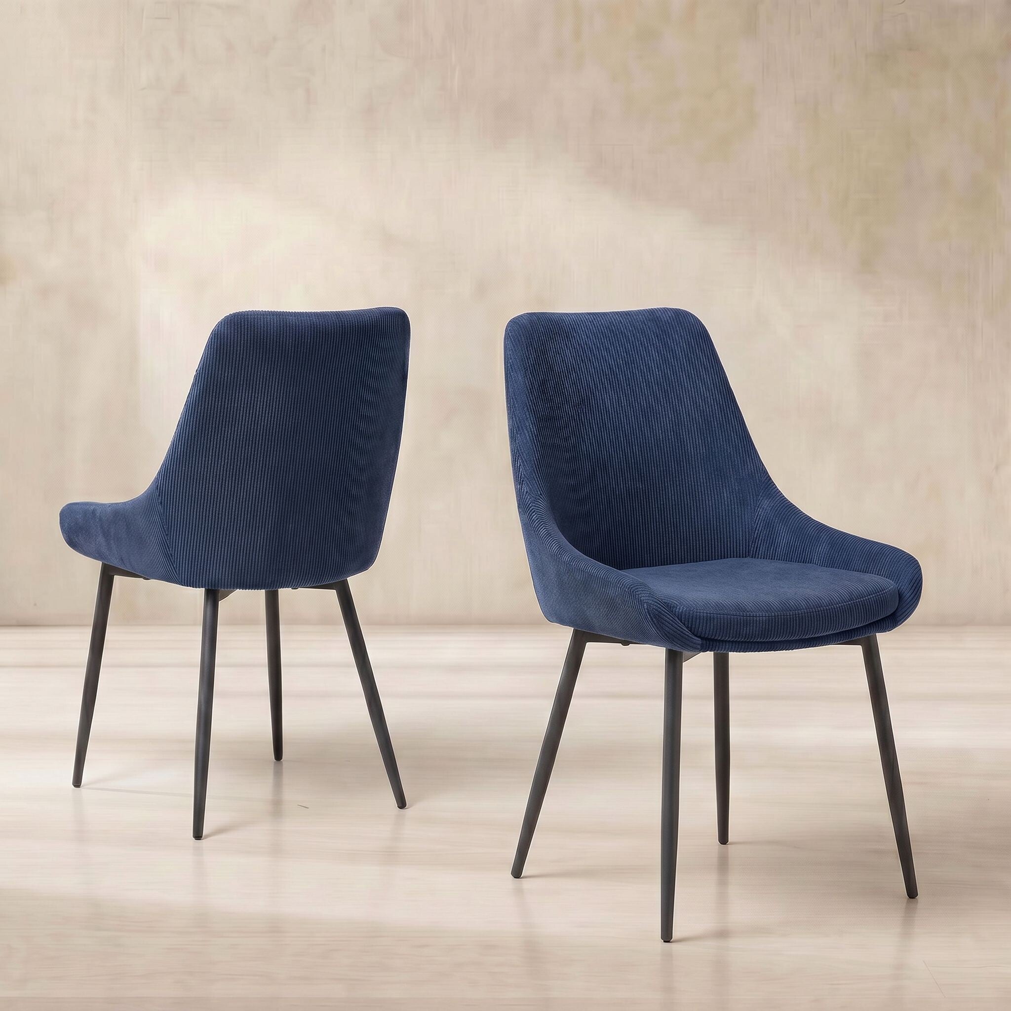 Emmett dining chair in blue fabric