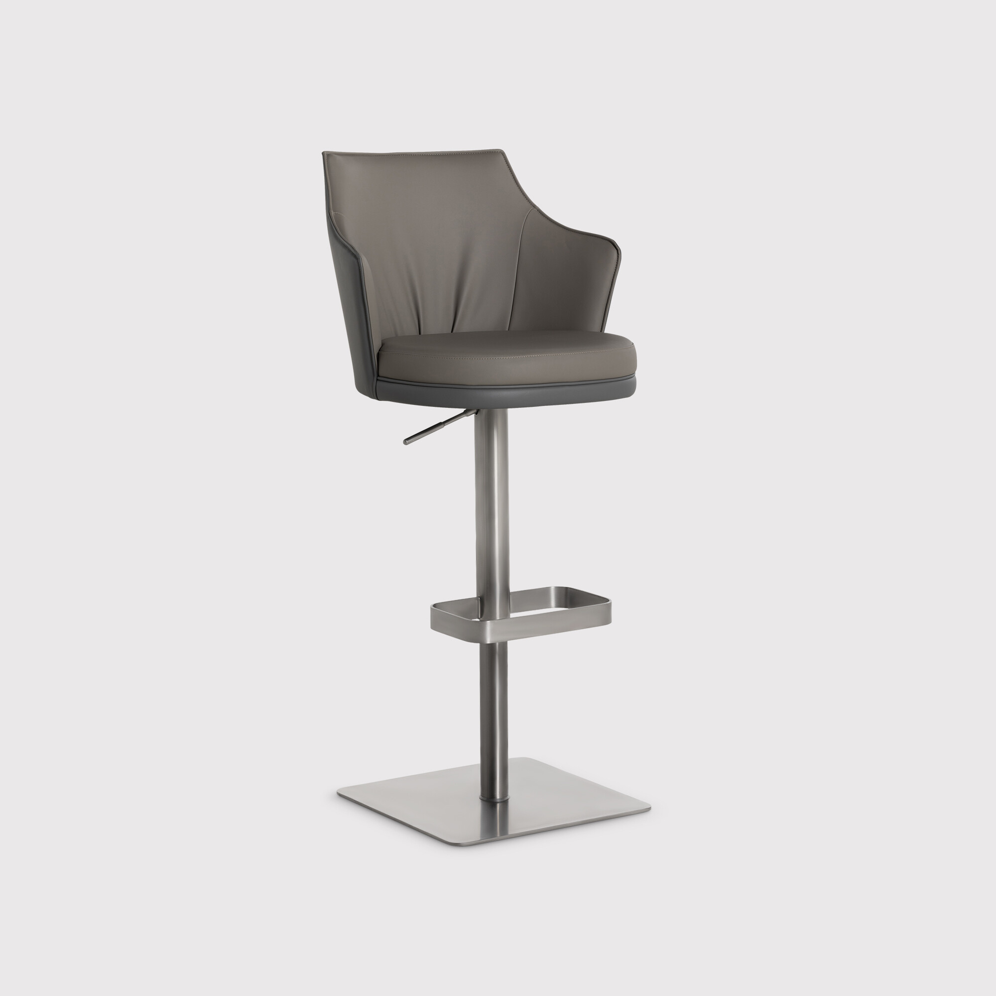 Emin Barstool, Grey Leather | Barker & Stonehouse thumbnail