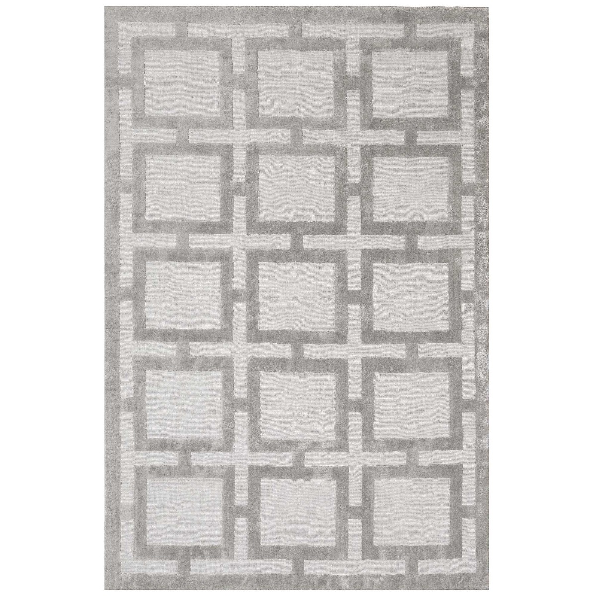 Eaton Silver 170x240cm Rug, Square | W170cm | Barker & Stonehouse