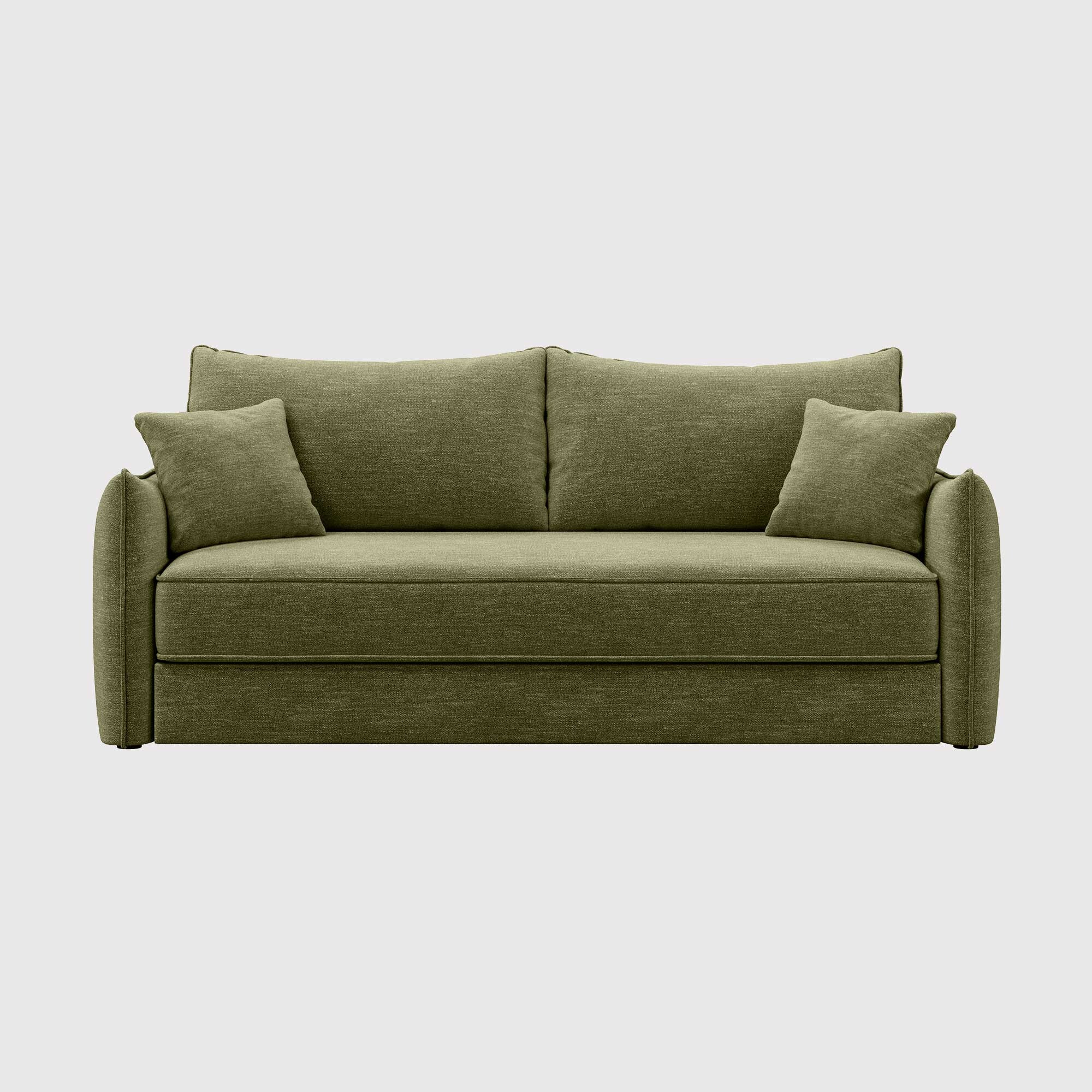 Epsom Green Fabric Sofa Bed, - Barker & Stonehouse