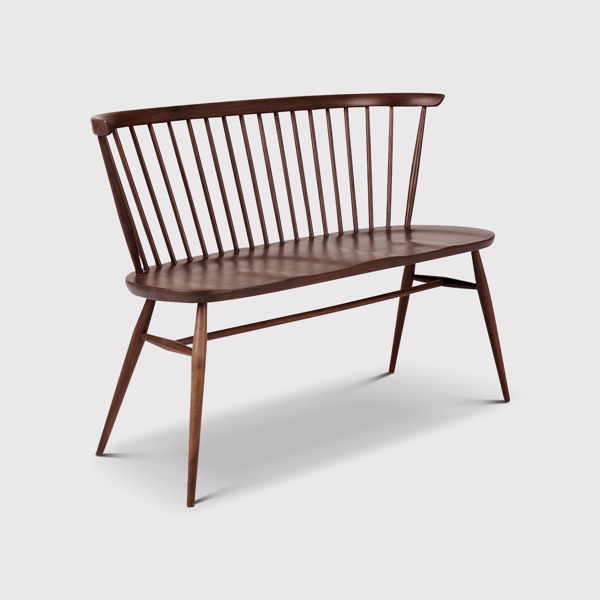 L.Ercolani Love Seat Bench Sofa, Timber Wood | Barker & Stonehouse