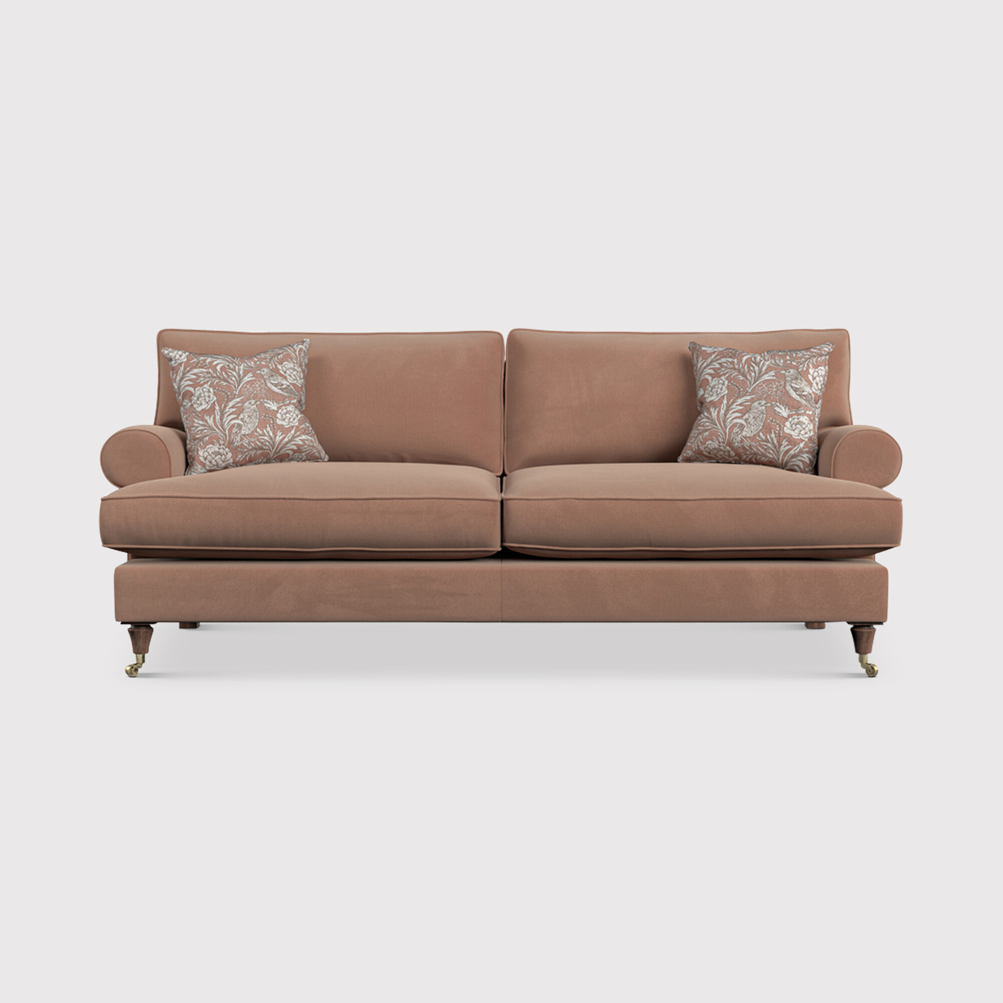 English Heritage Finch Medium Sofa Standard Back, Pink Fabric | Barker & Stonehouse thumbnail