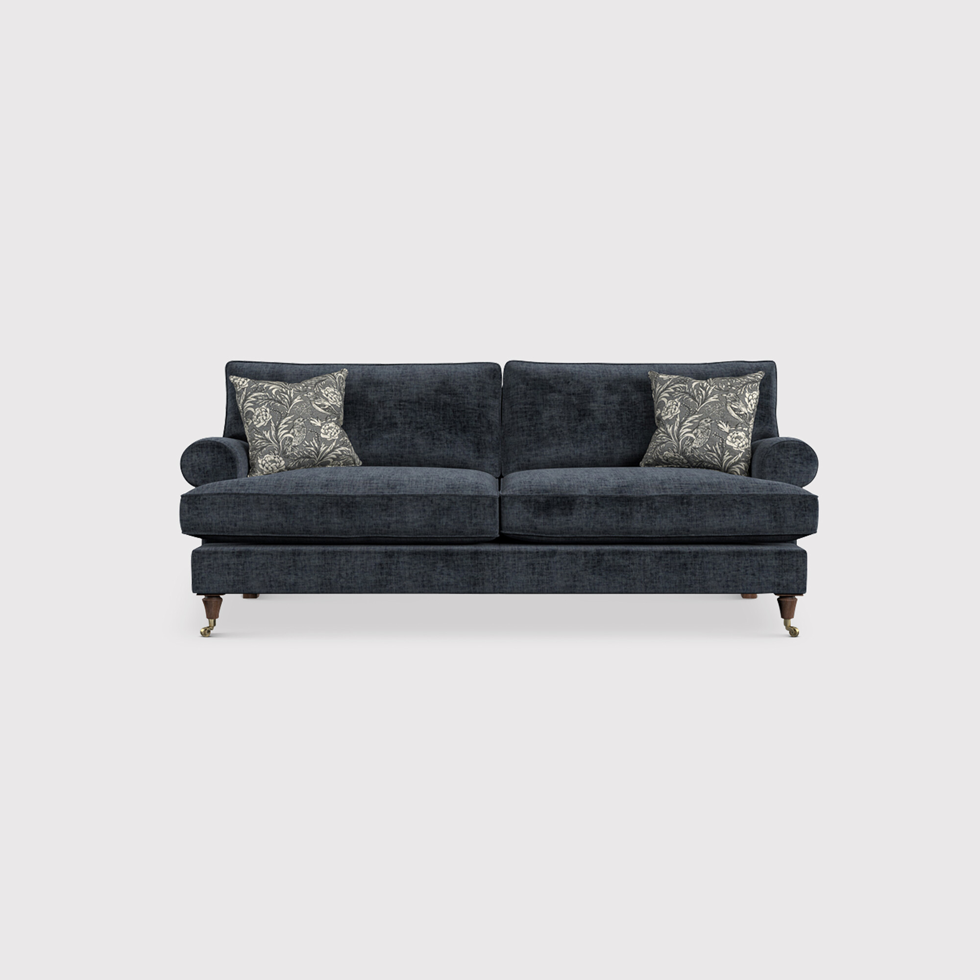 English Heritage Finch Medium Sofa Standard Back, Blue Fabric | Barker & Stonehouse thumbnail