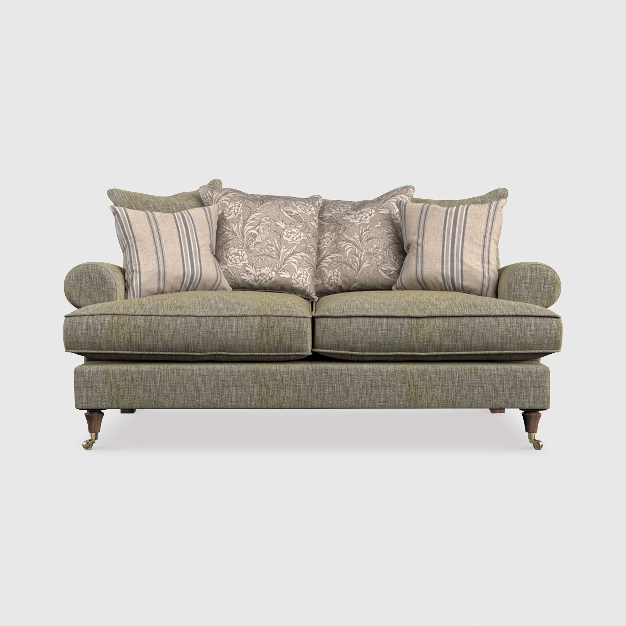 English heritage finch small sofa pillow back in grey