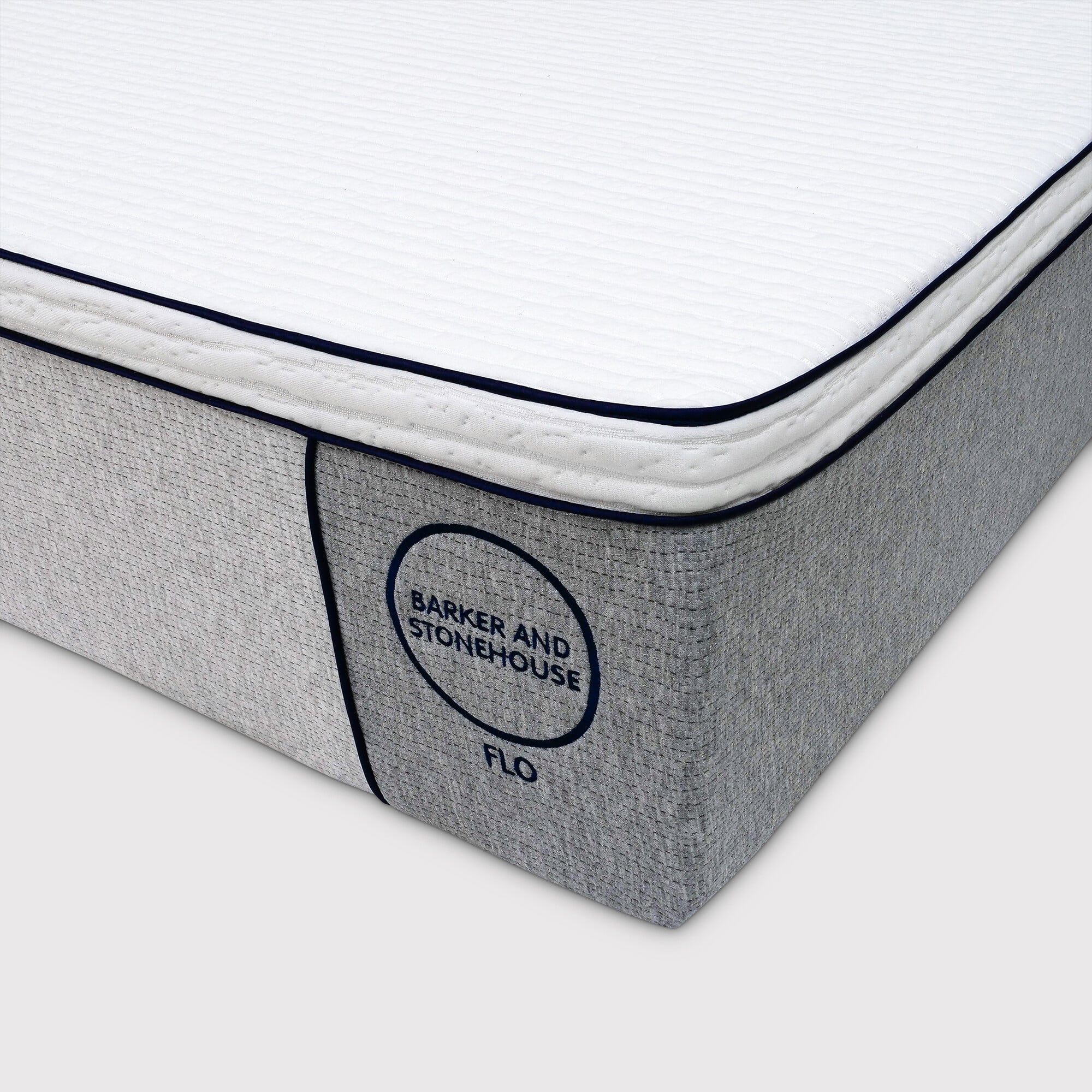 View Flo super king size mattress 180x200cm in white fabric View Flo super king size mattress 180x200cm in white fabric
