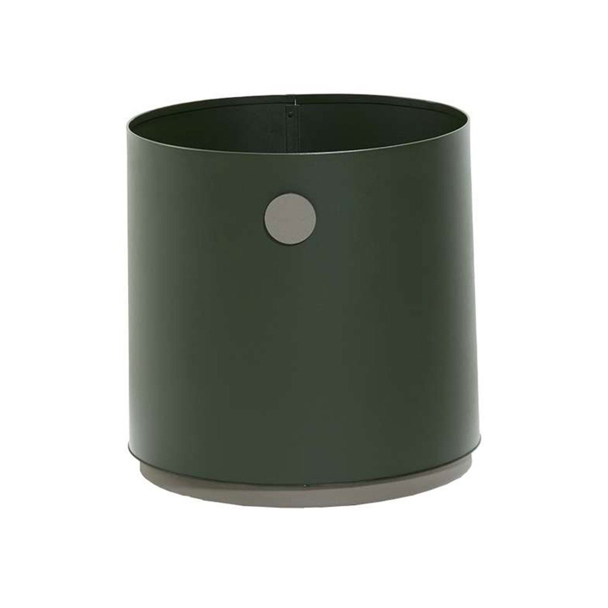 Cane Line Grow Small Planter, Green Metal | Barker & Stonehouse