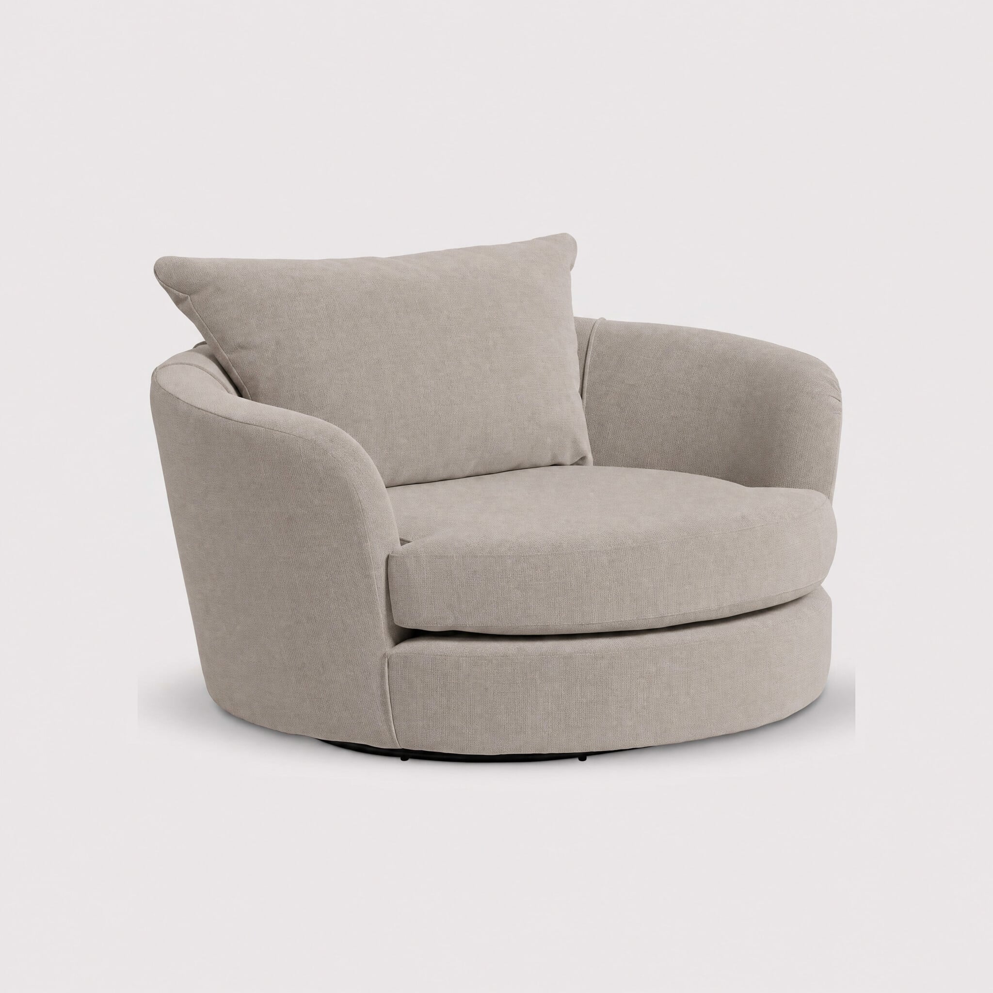 Floyd cuddler swivel armchair with foam in grey