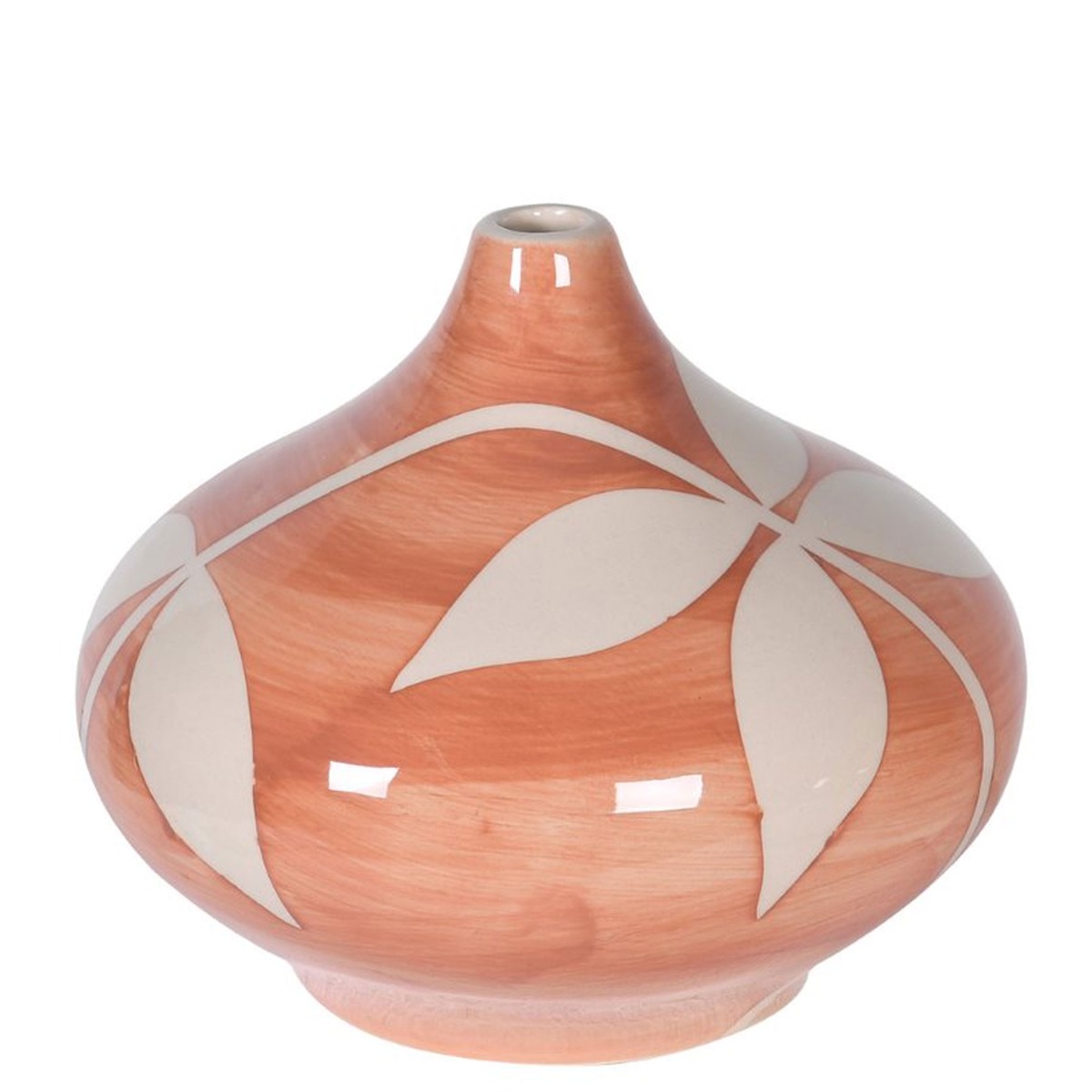 Flower Vase, Orange Ceramic | Barker & Stonehouse