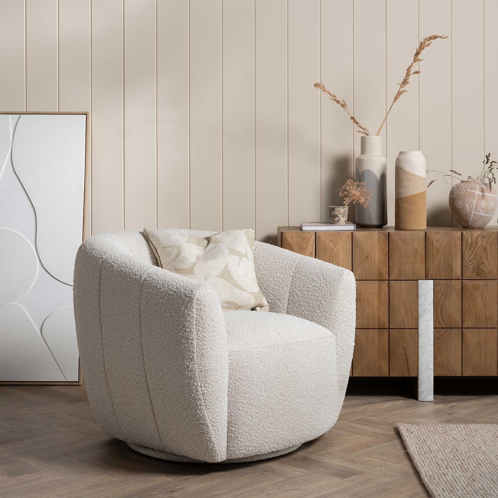 View Fontana armchair in white fabric View Fontana armchair in white fabric