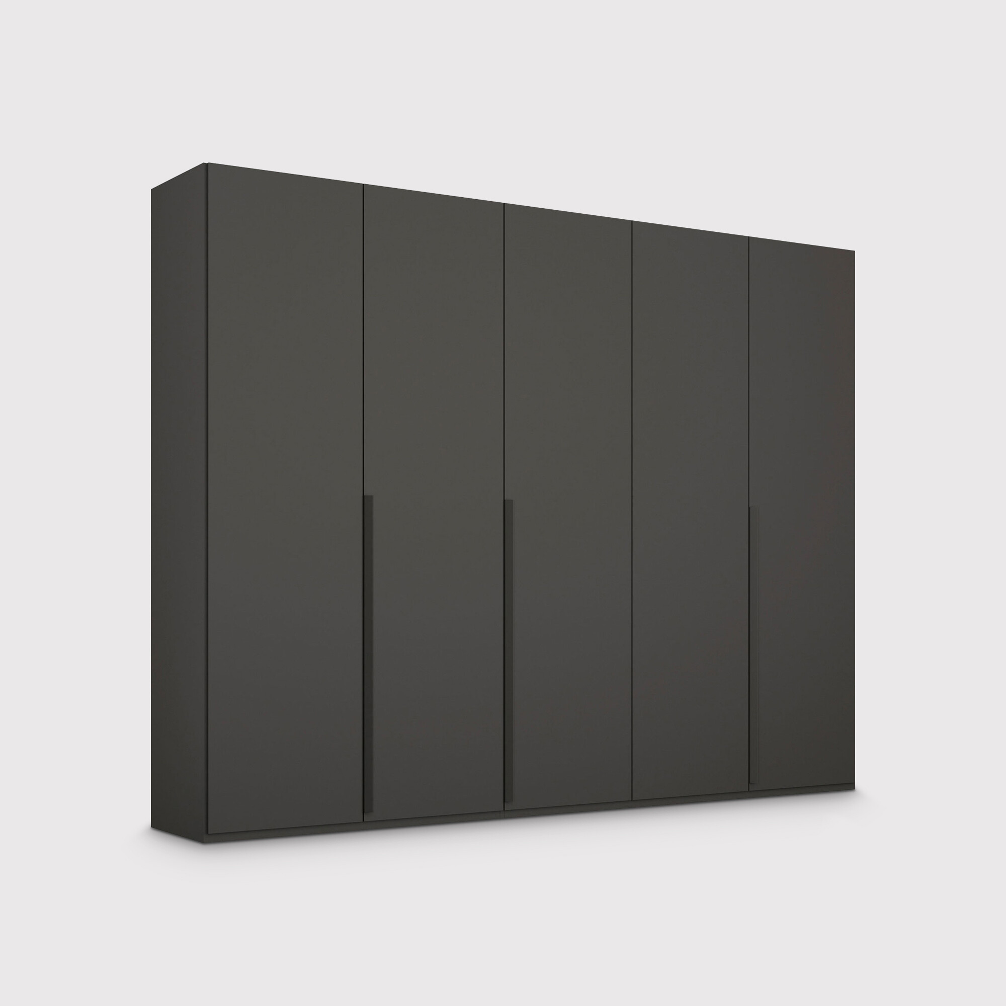 Frans 5 Door Wardrobe 251cm, Black | Barker & Stonehouse