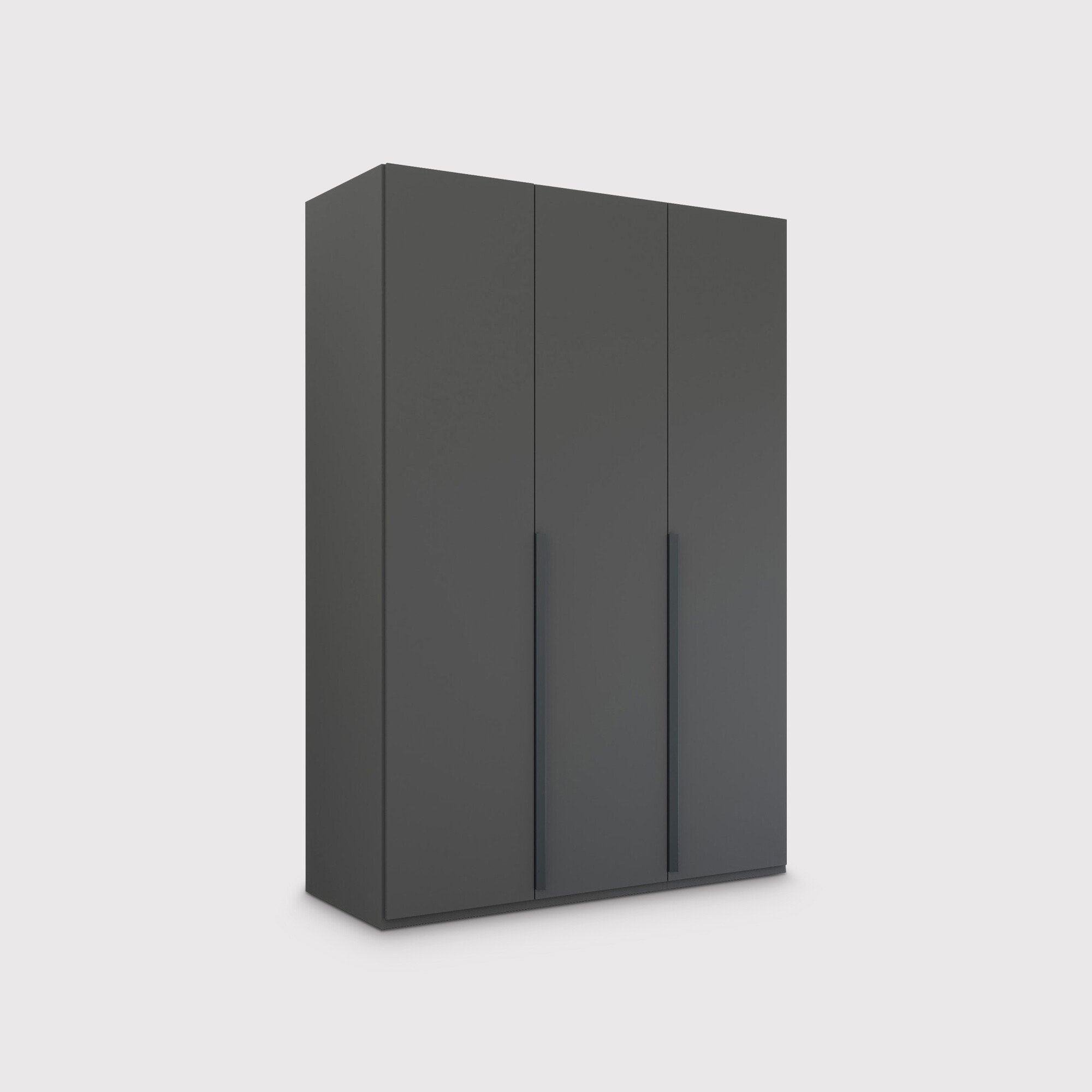 Frans 3 Door Wardrobe 151cm, Black | Barker & Stonehouse