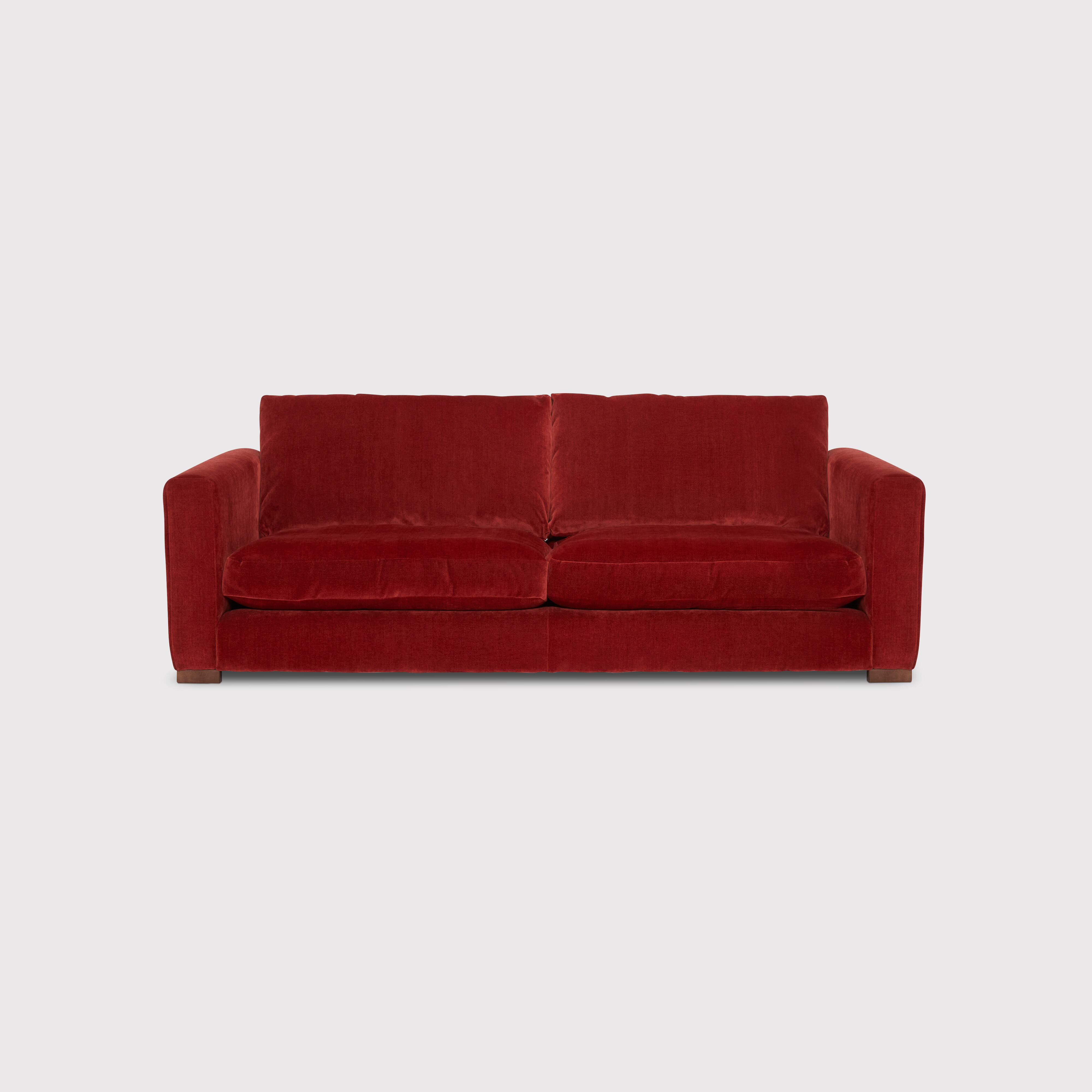 Fontella Large Sofa, Red Fabric | Barker & Stonehouse thumbnail