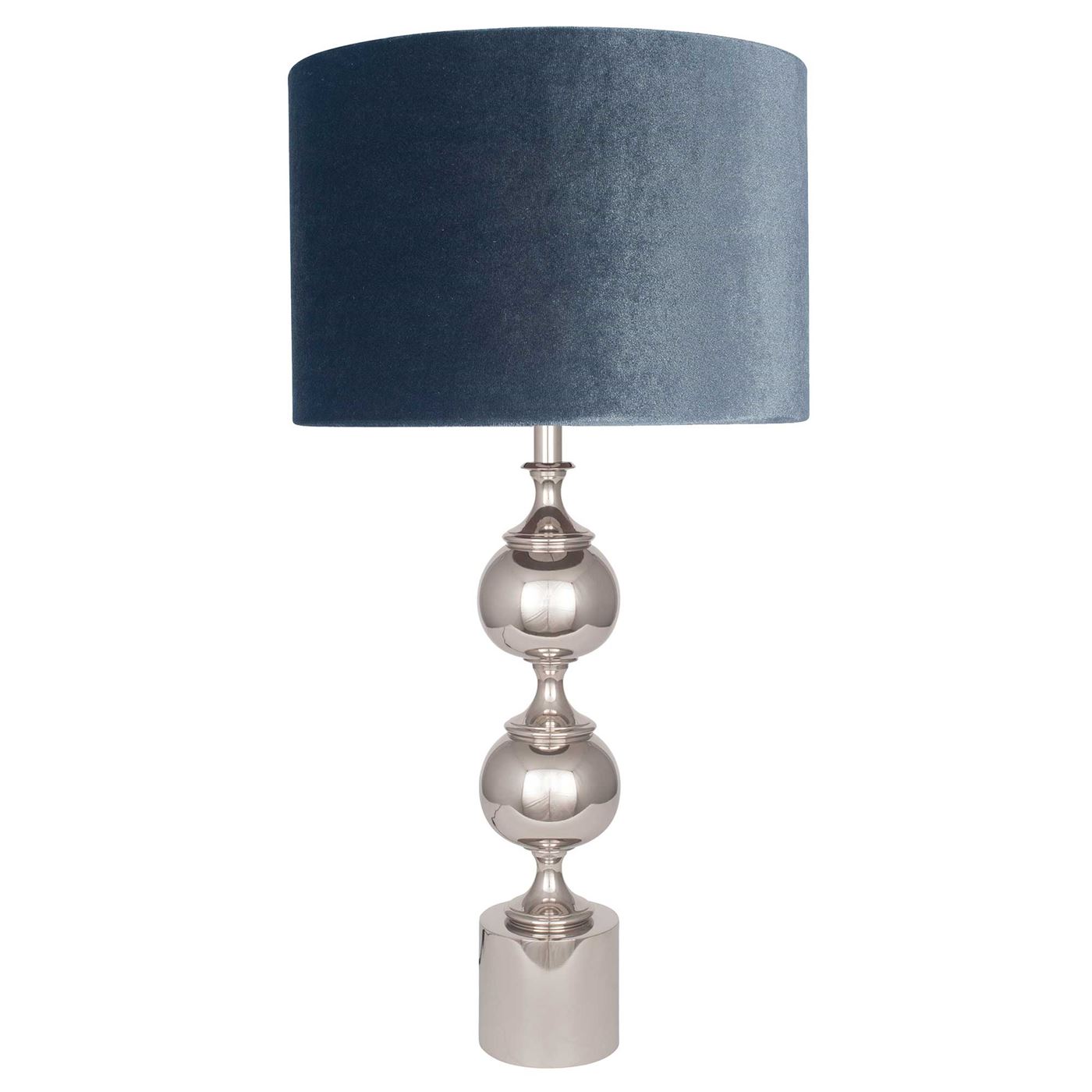 Sculpted Silver Table Lamp, Grey | Barker & Stonehouse