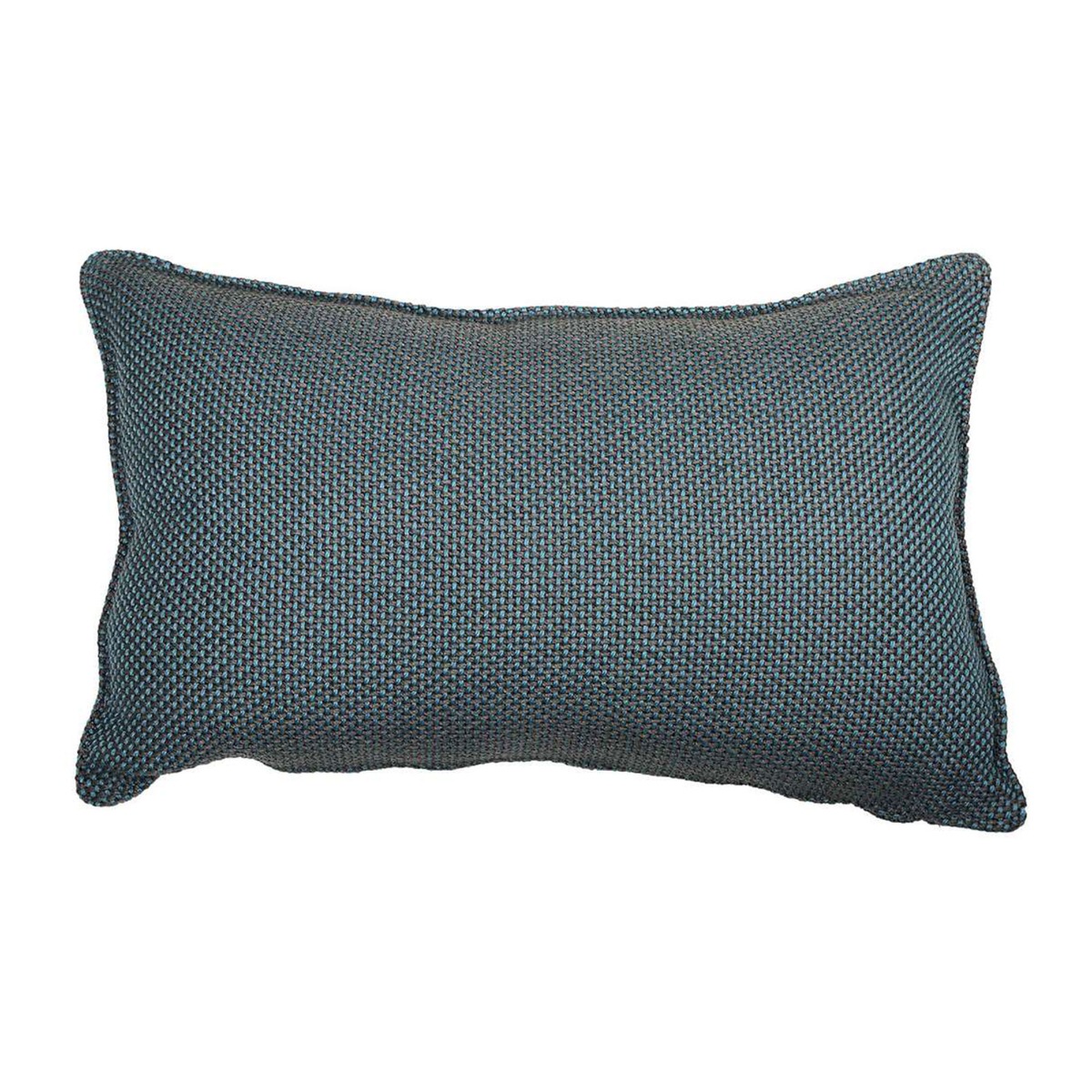 Cane Line Focus Scatter Cushion 52x32x12cm, Square, Blue | Barker & Stonehouse