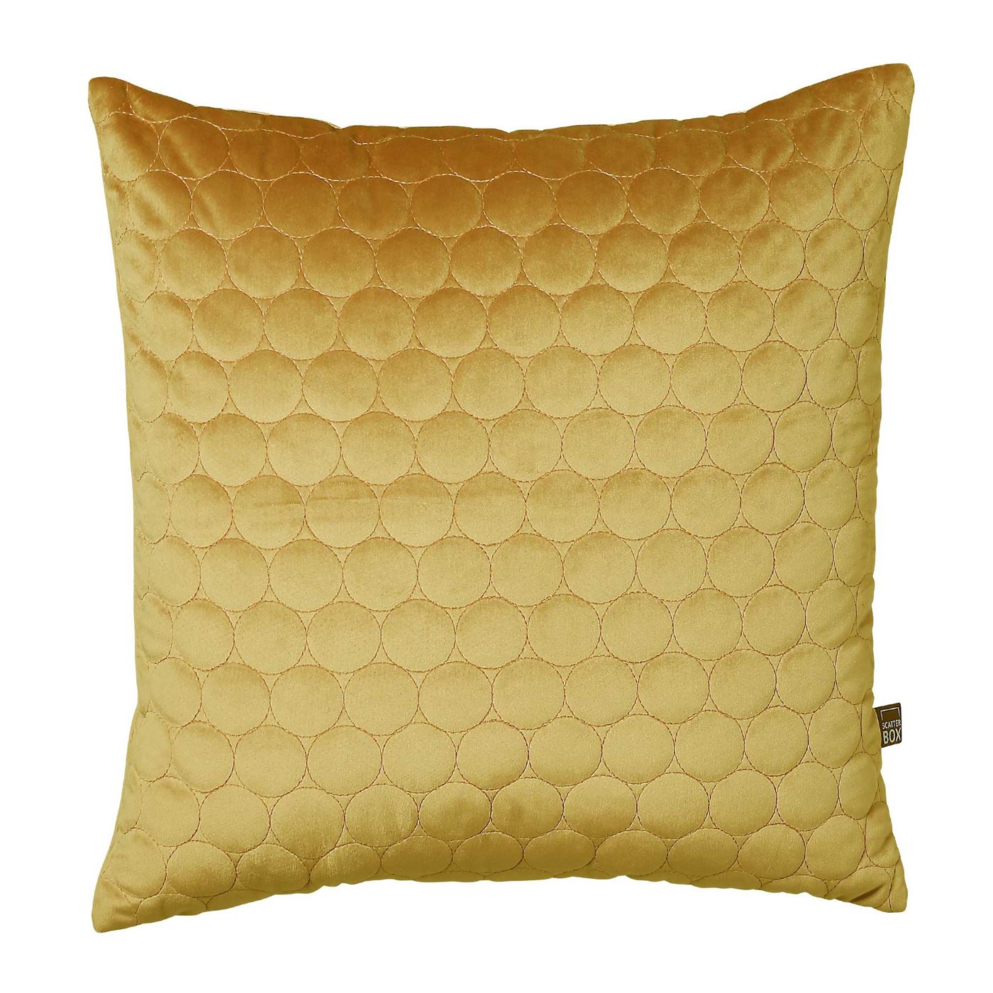 Geo Antique Gold Cushion, Square | Barker & Stonehouse