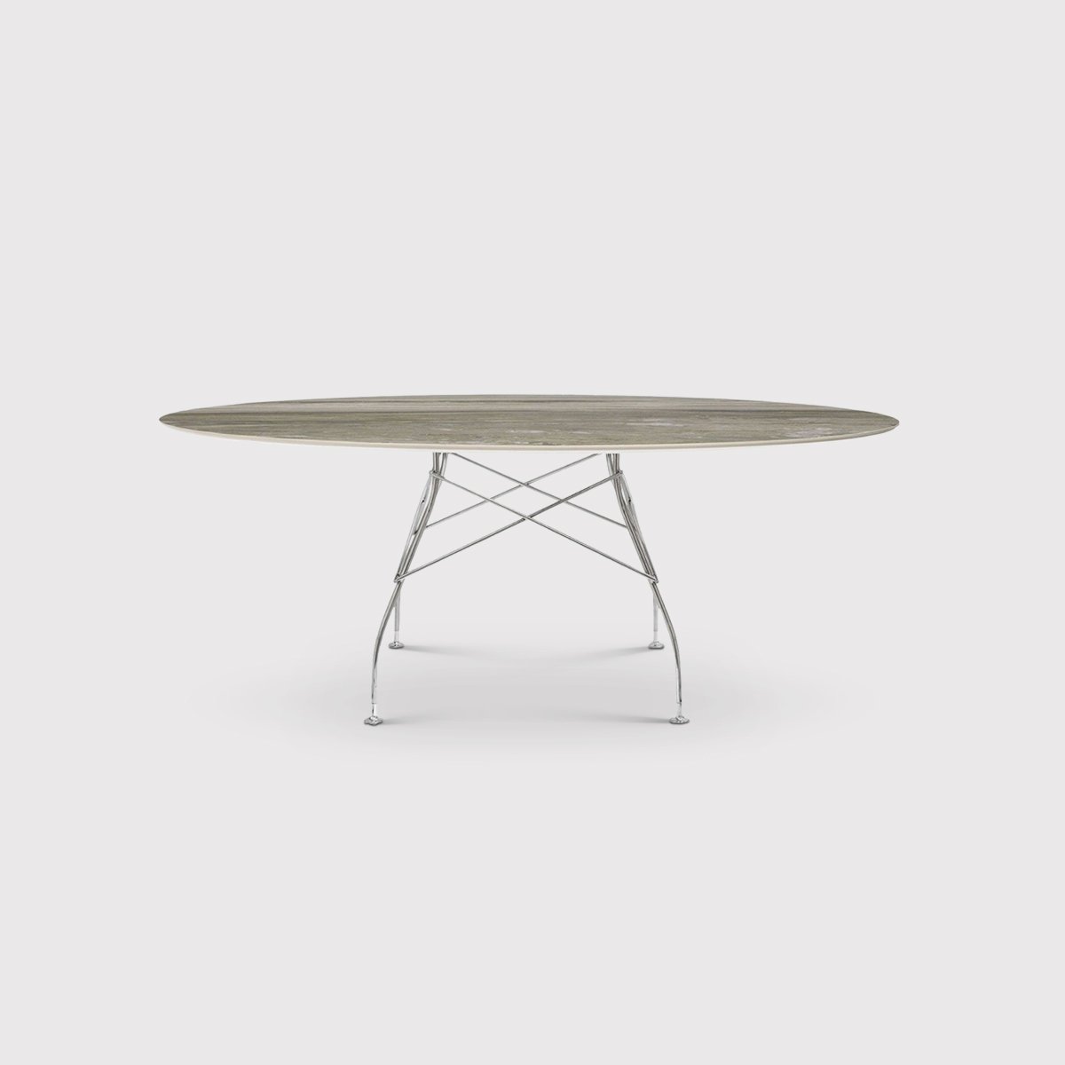 Kartell Glossy 118cm Round Dining Table, Round | Barker & Stonehouse