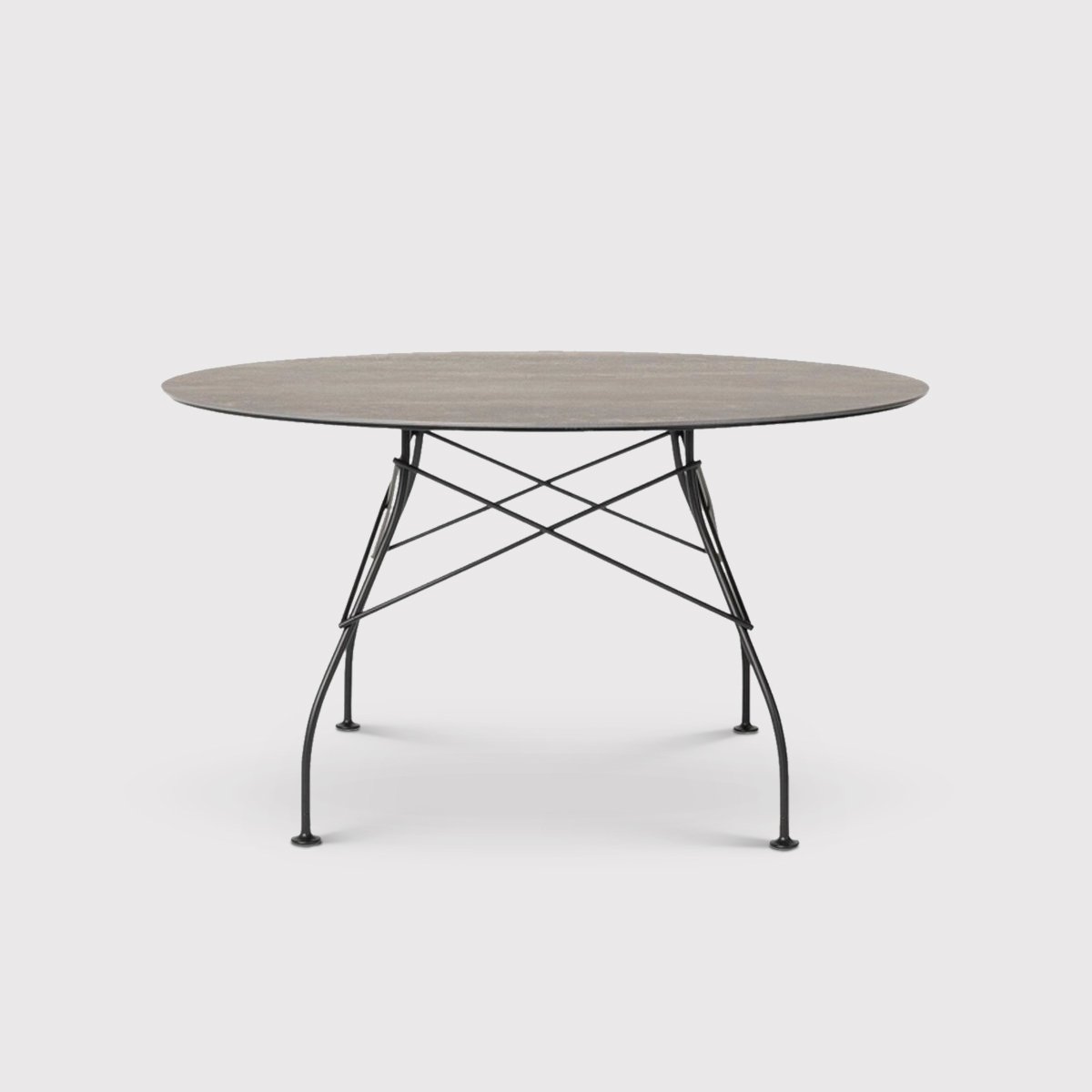 Kartell Glossy 128cm Round Table, Round | Barker & Stonehouse