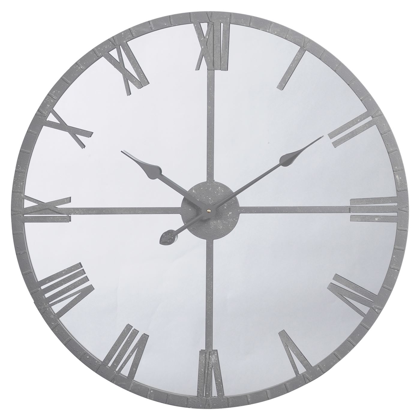 Roman Numeral Mirror Clock, Grey Barker & Stonehouse