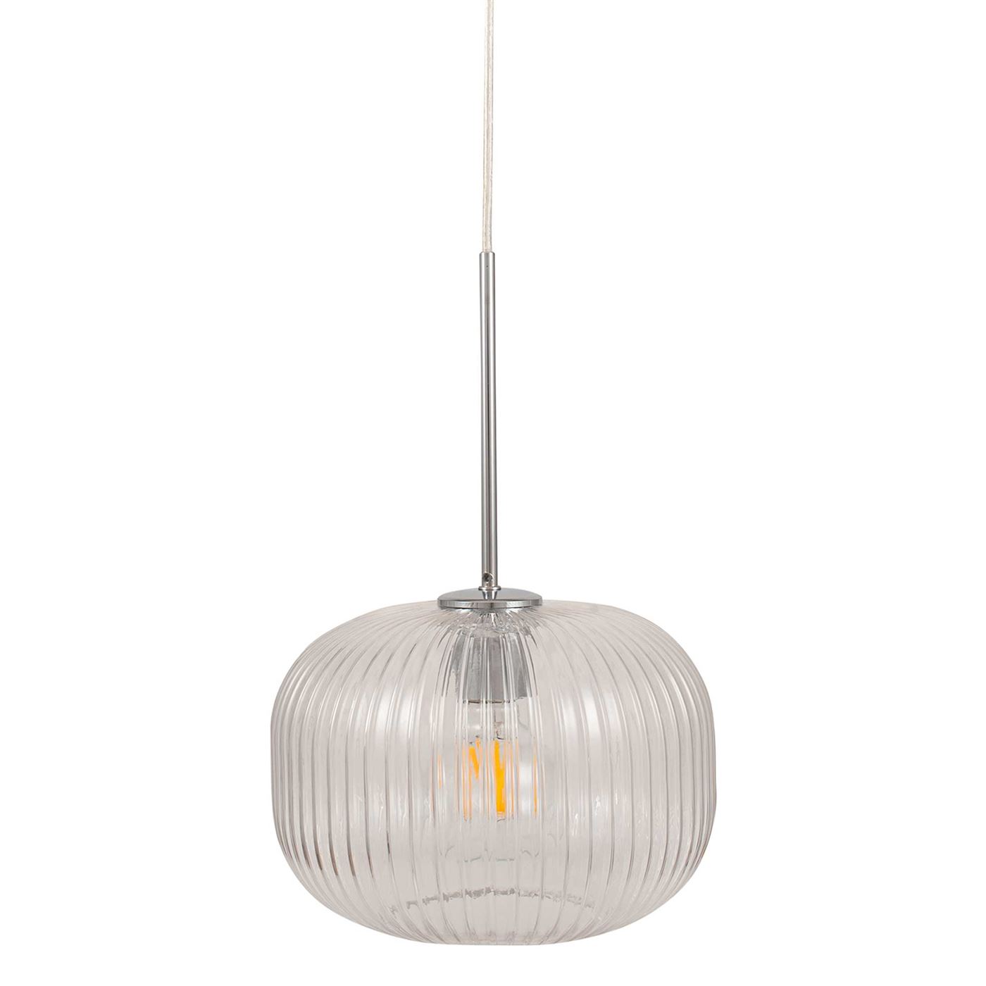 Glass Silver Pendant Light | Barker & Stonehouse