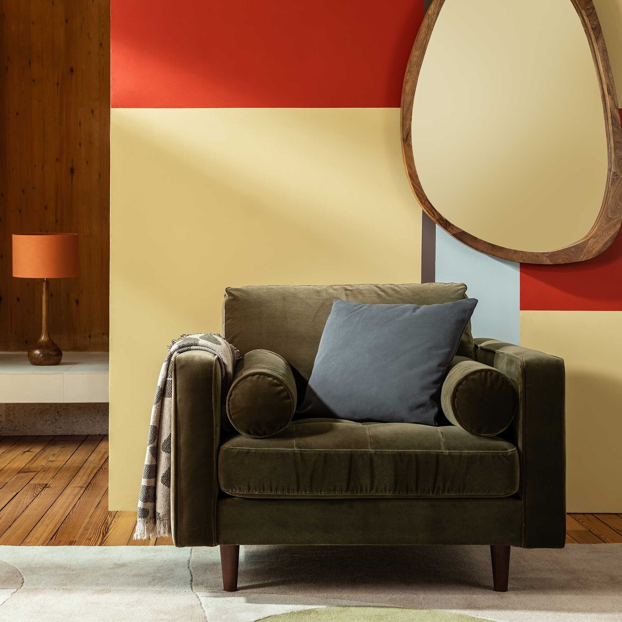 Hemingway Armchair, Green Velvet | Barker & Stonehouse