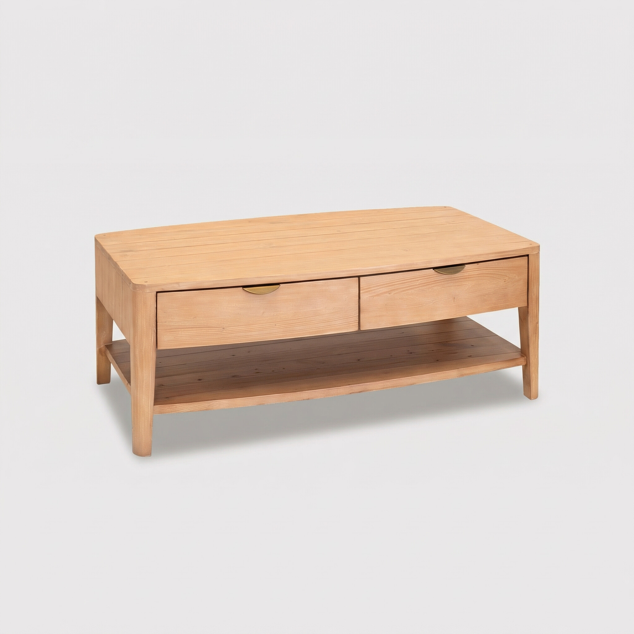 View Halstatt 4drw coffee table+shelf in pine wood View Halstatt 4drw coffee table+shelf in pine wood