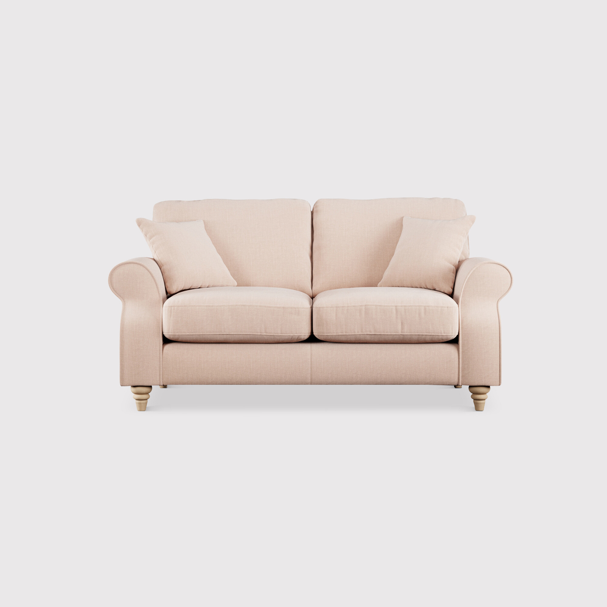 Hattie 2 Seater Sofa, Pink Fabric | Barker & Stonehouse