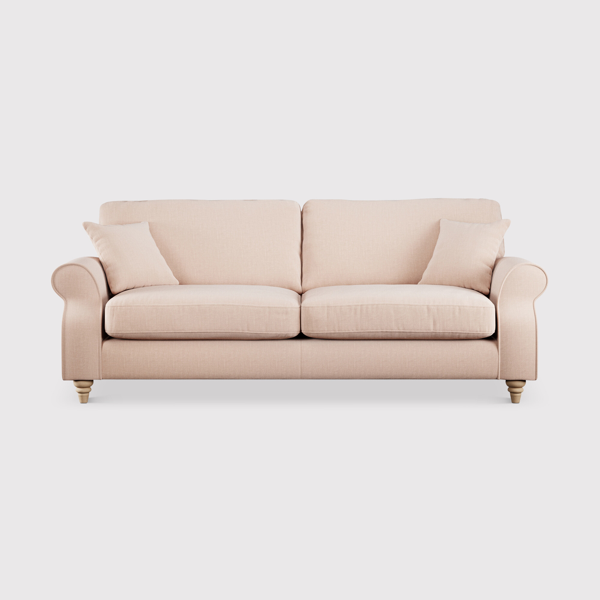 Hattie 4 Seater Sofa, Pink Fabric | Barker & Stonehouse
