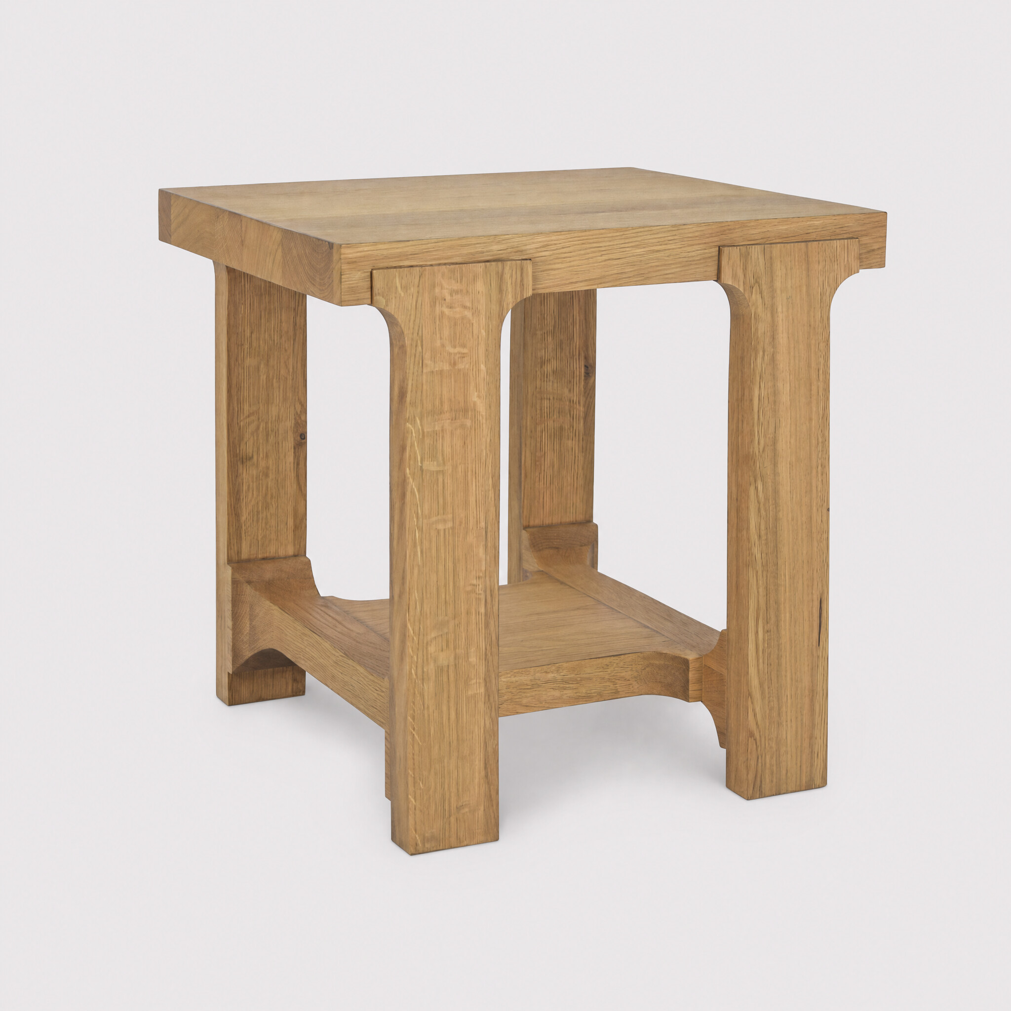 View Wade lamp table in neutral wood View Wade lamp table in neutral wood