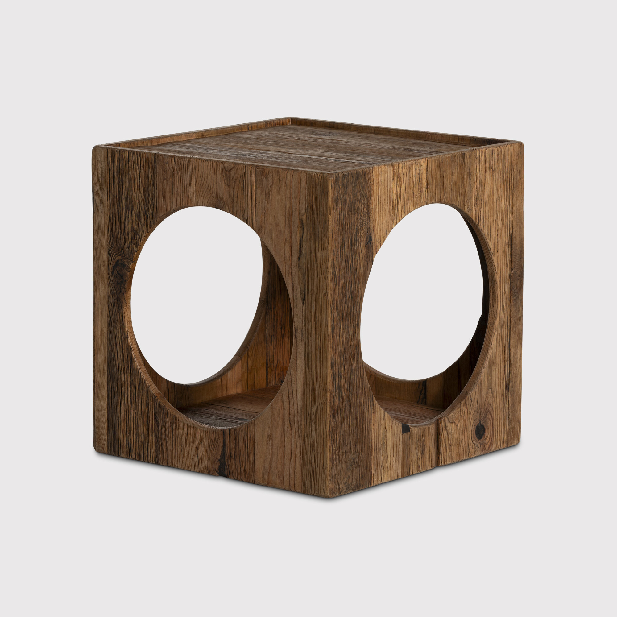 View Wicklow side table 60x60x60cm in brown oak View Wicklow side table 60x60x60cm in brown oak