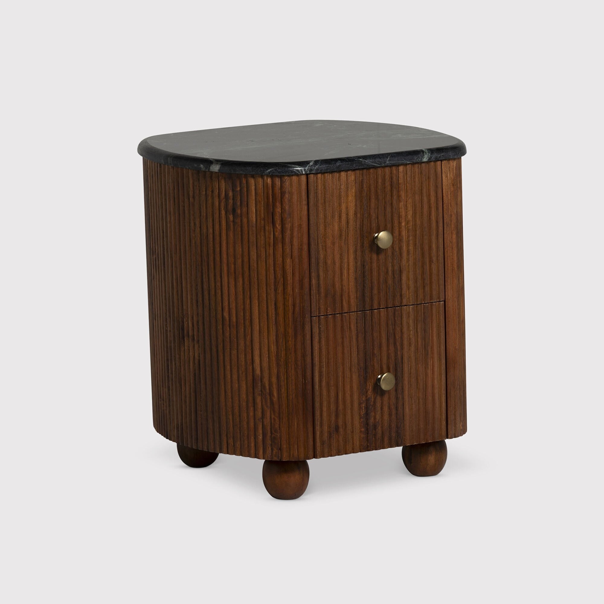 View Tigris 2 drawer bedside table in wood View Tigris 2 drawer bedside table in wood