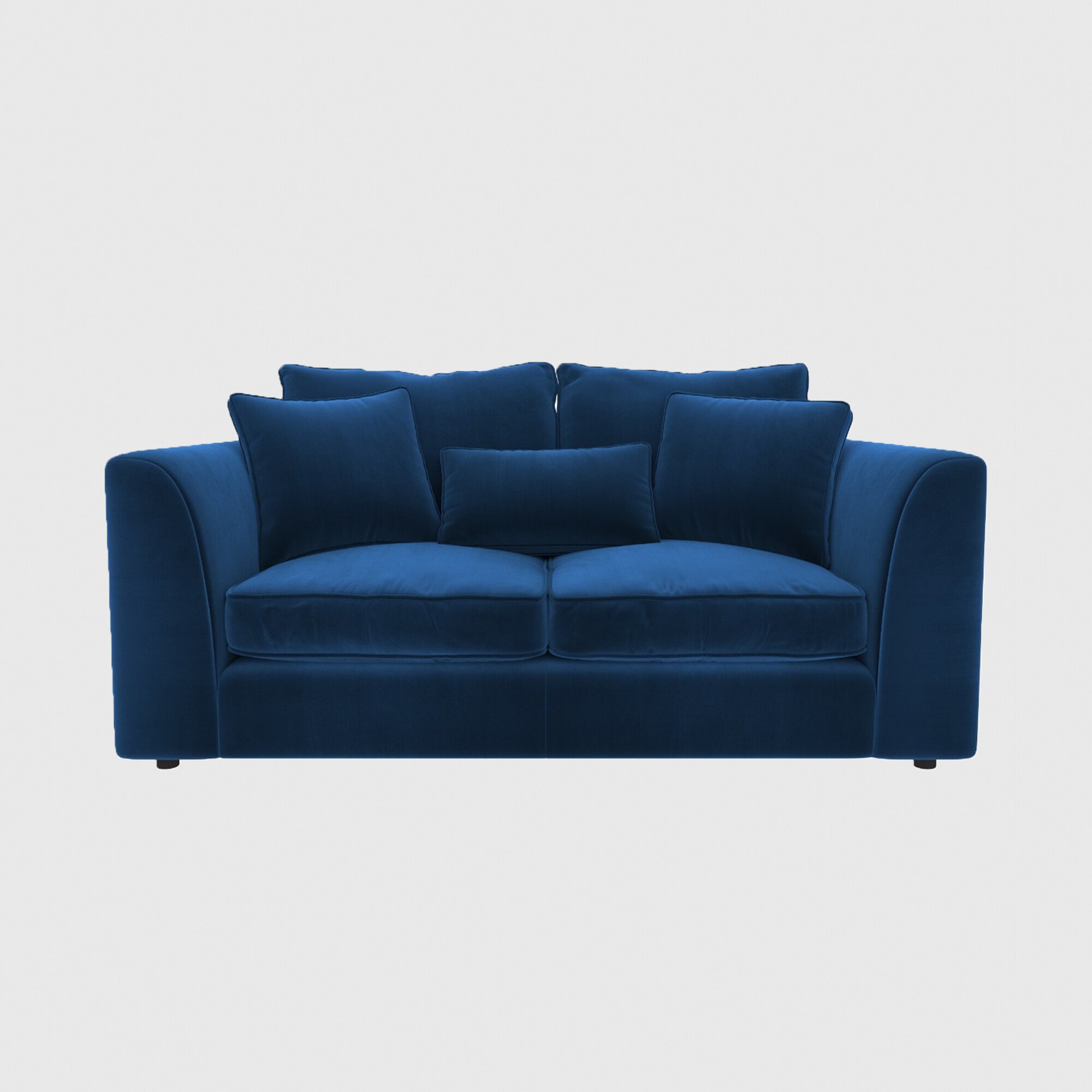 Harrington Small Sofa, Blue Fabric | Barker & Stonehouse