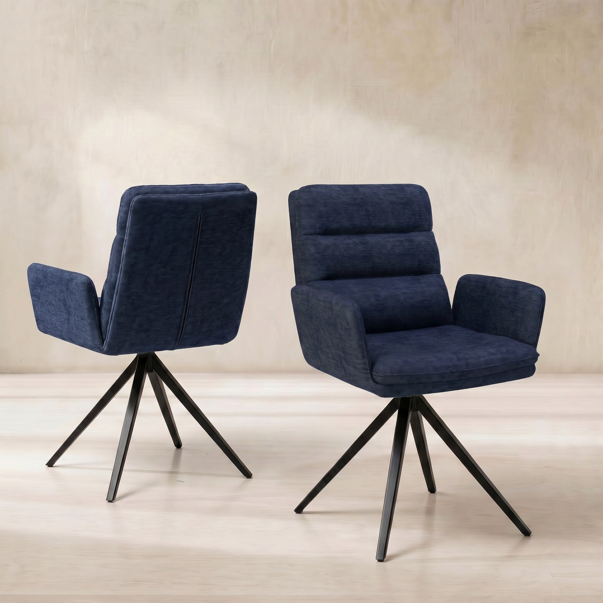 Innsbruck swivel dining chair fabric